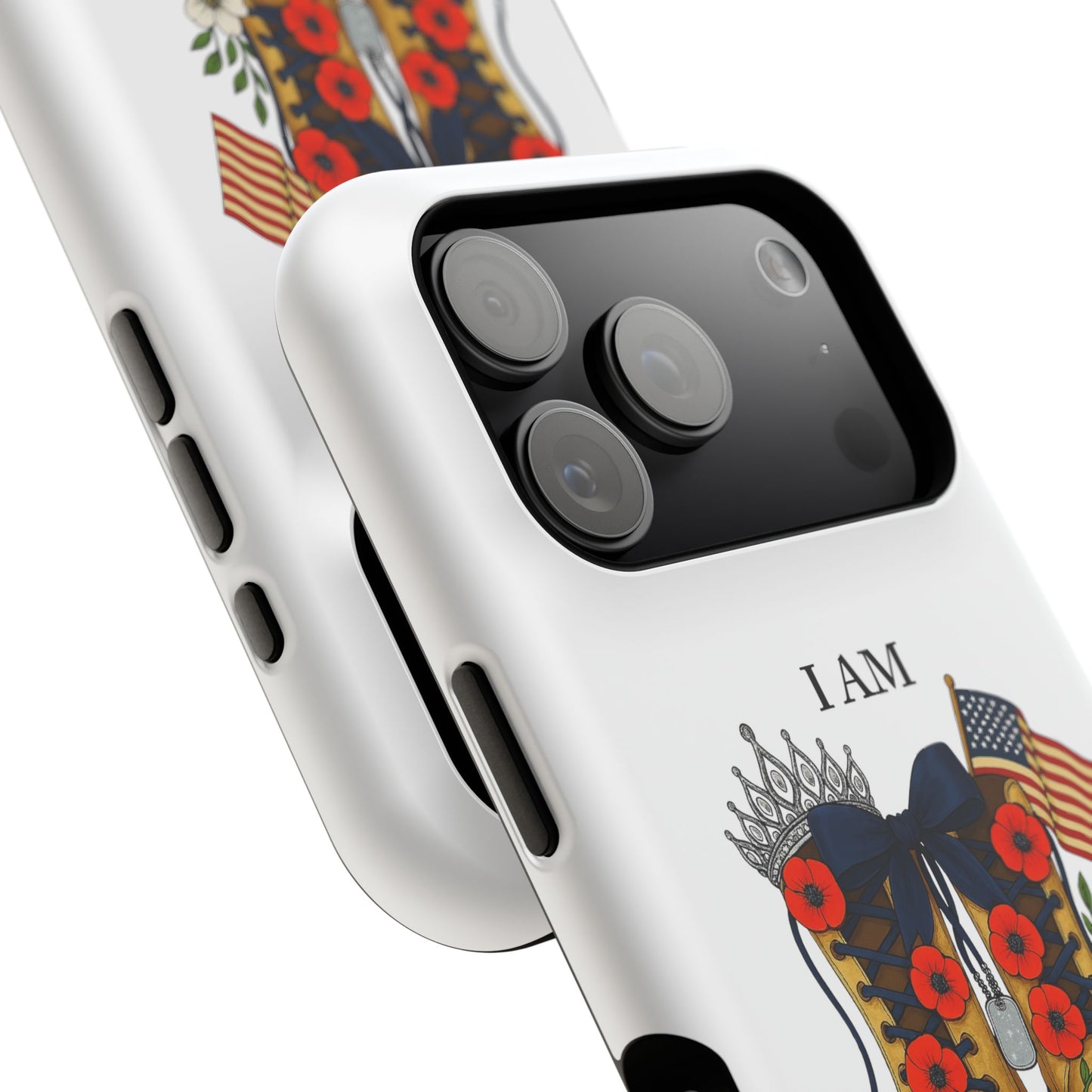 Woman Veteran Patriotic Phone Case Tribute Gift for Military Women who served