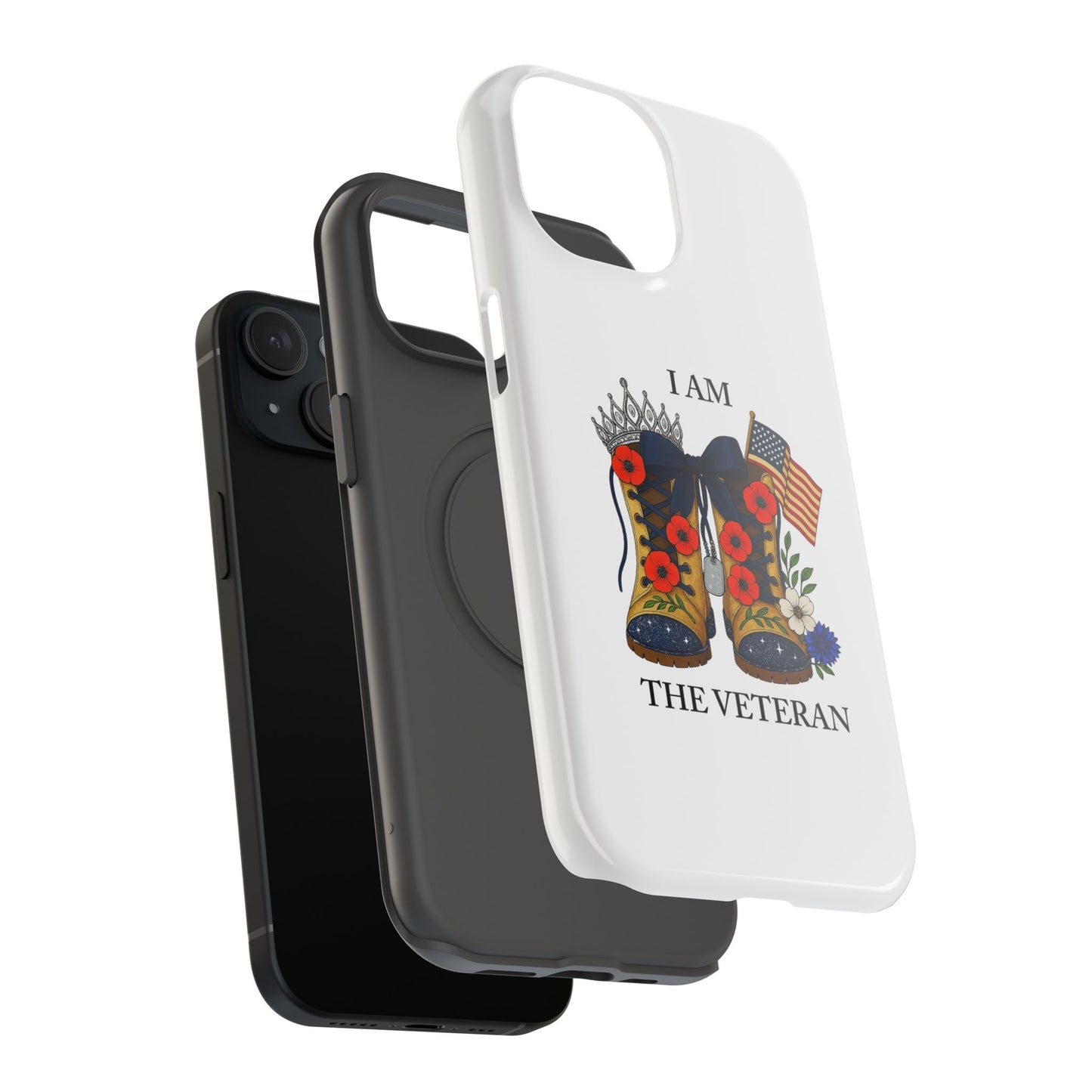 Woman Veteran Patriotic Phone Case Tribute Gift for Military Women who served