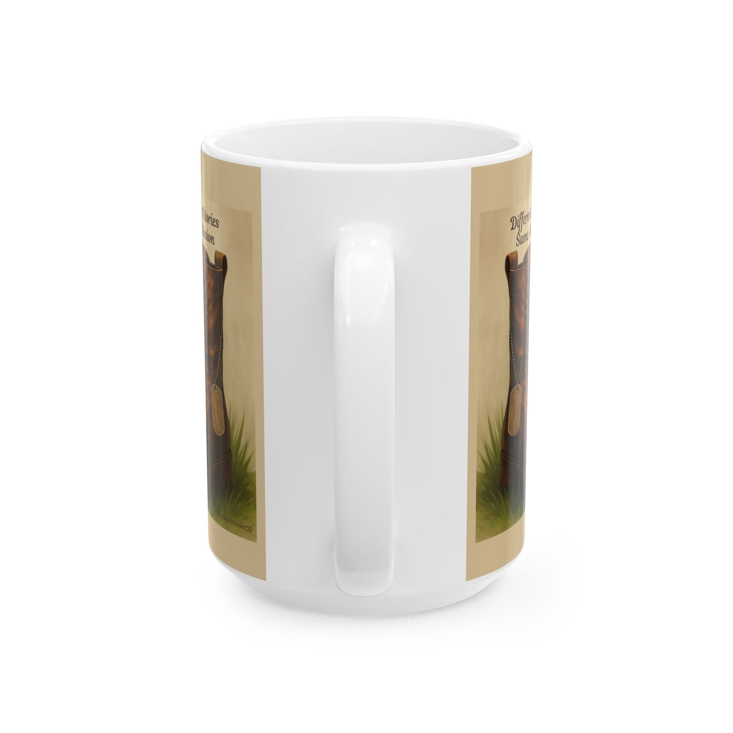 Military-Inspired Mug, Veteran Gift, War Heritage Coffee Cup, Soldier Tribute Drinkware, Customizable Ceramic Mug, 11oz 15oz