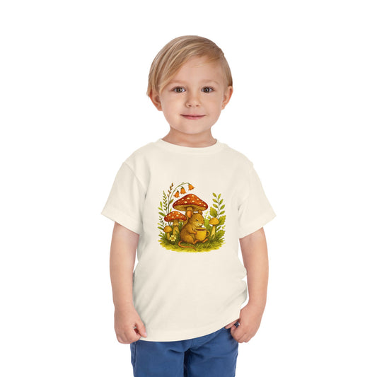 Cottagecore Mouse Kids Shirt Woodland Animal youth tee