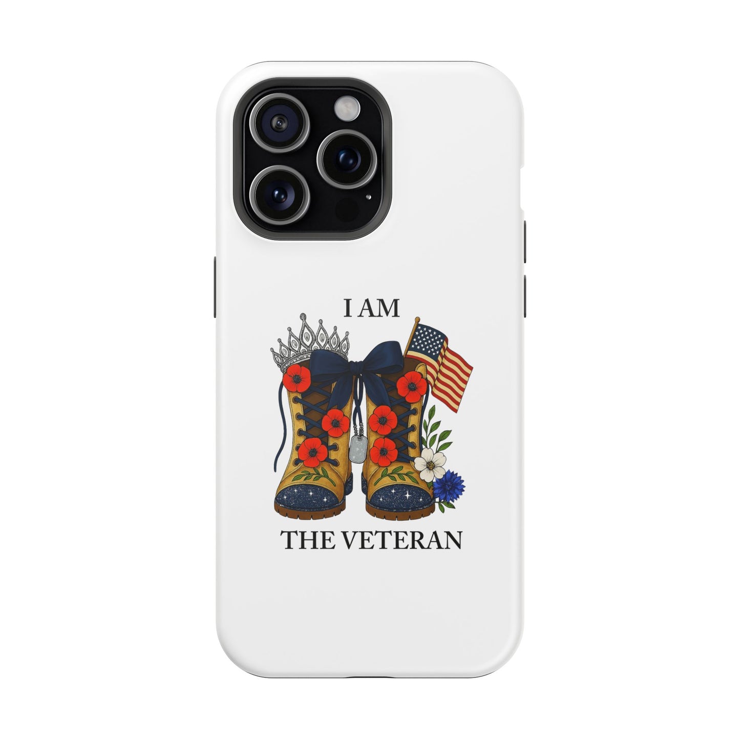 Woman Veteran Patriotic Phone Case Tribute Gift for Military Women who served