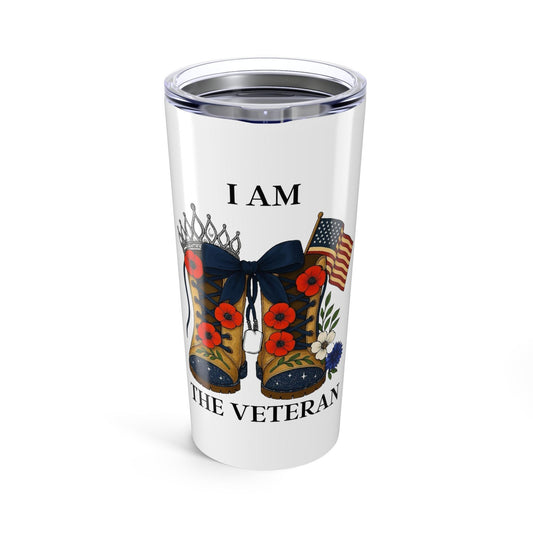 Veteran Travel Mug Work Friendly Stainless Steel cup with Handle Gift for Self or Her
