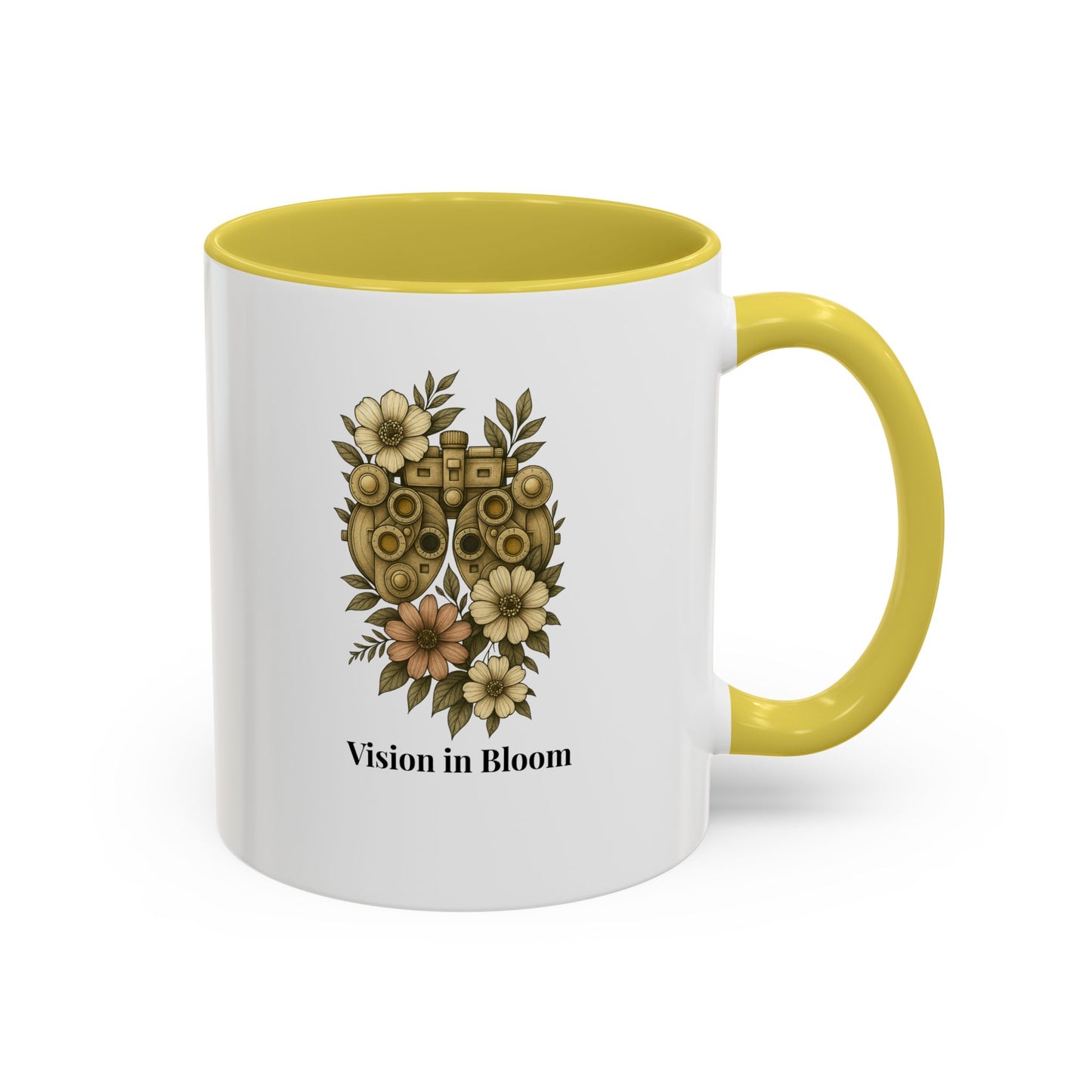 Vision in Bloom Colorful Mug, Eye Health Professional Gift, Optometry & Ophthalmology Gift, 11oz, 15oz