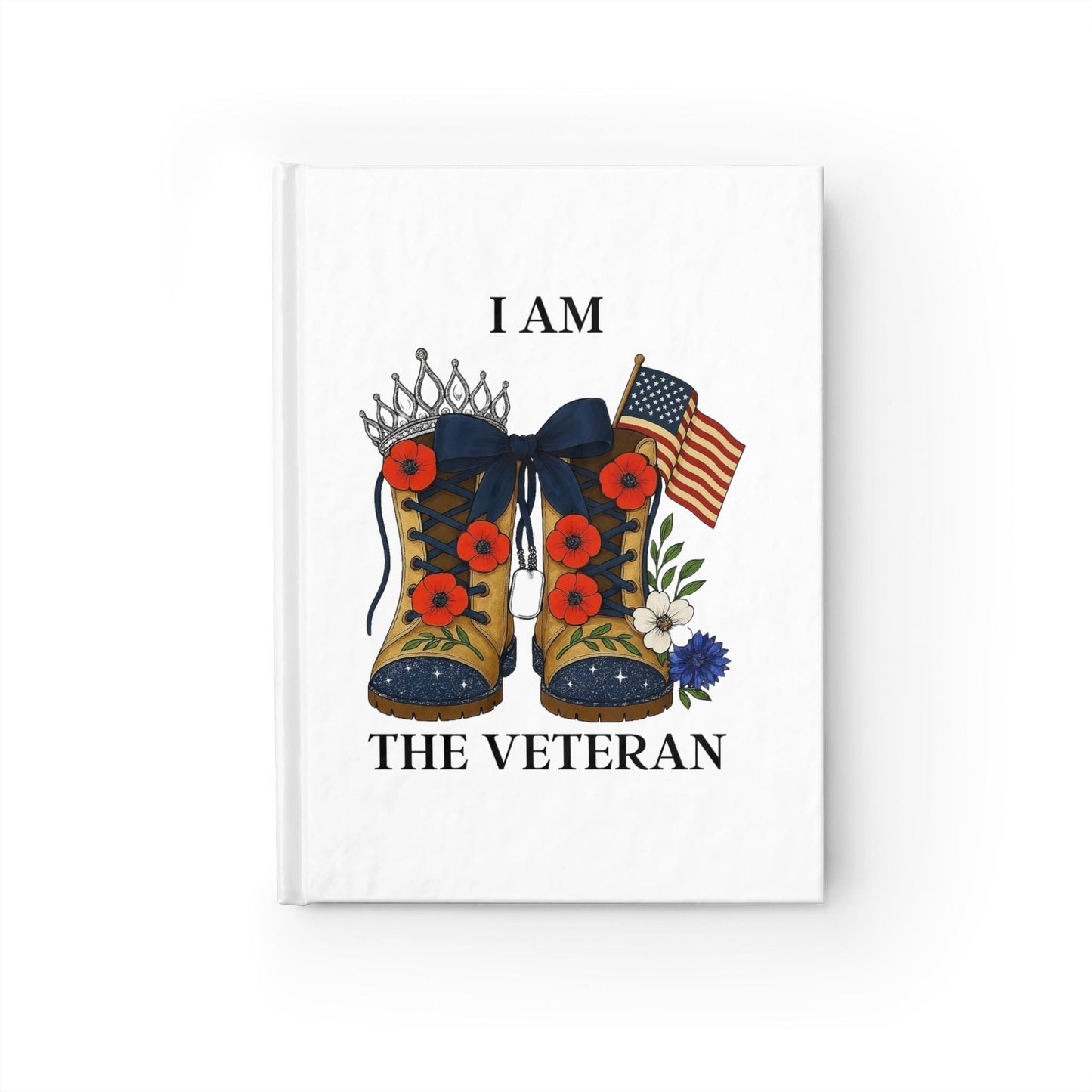 Women veterans journal notebook gift for female veteran for self or celebration event I am the Veteran collection