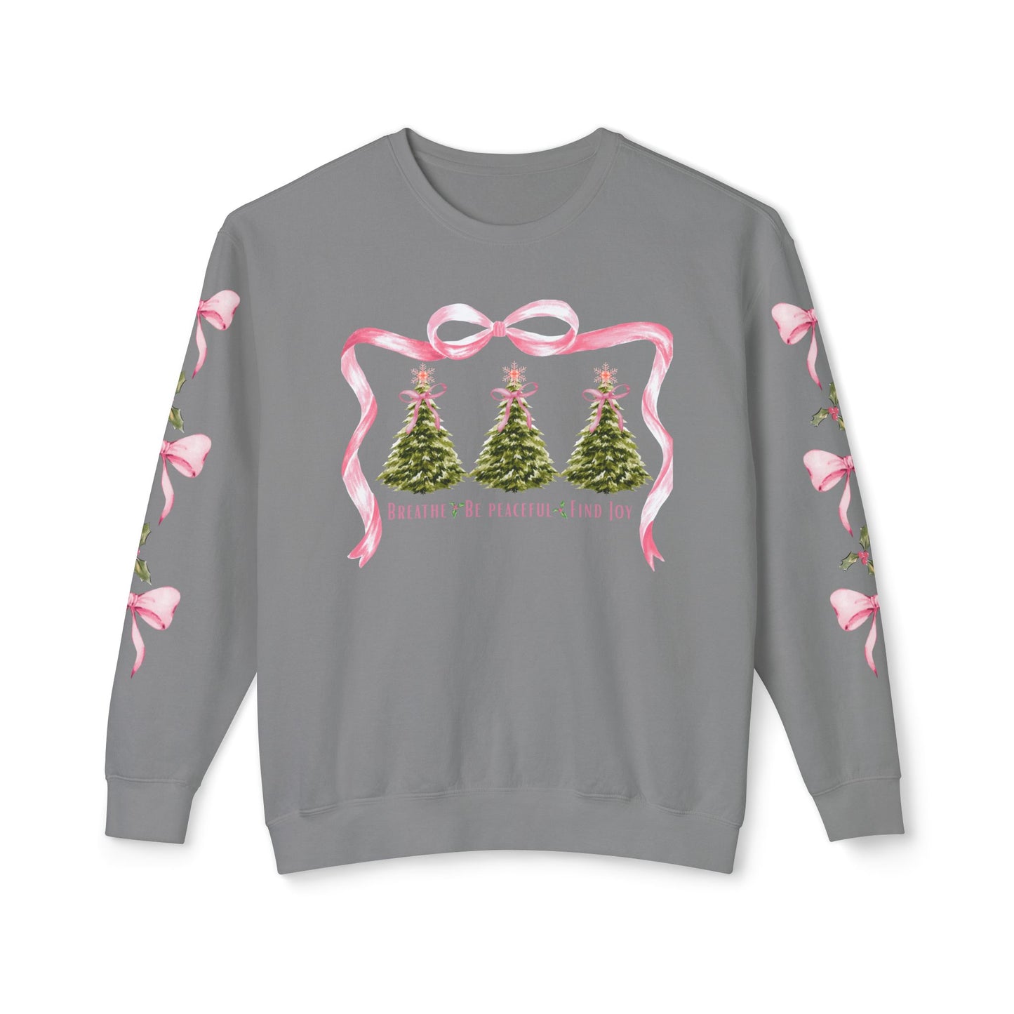 Christmas Tree Holiday Sweatshirt Self Care Apparel Gift Idea for Her