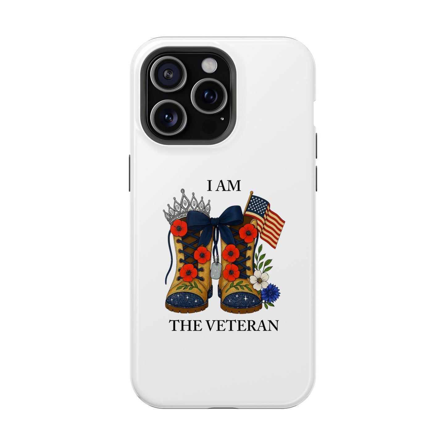 Woman Veteran Patriotic Phone Case Tribute Gift for Military Women who served
