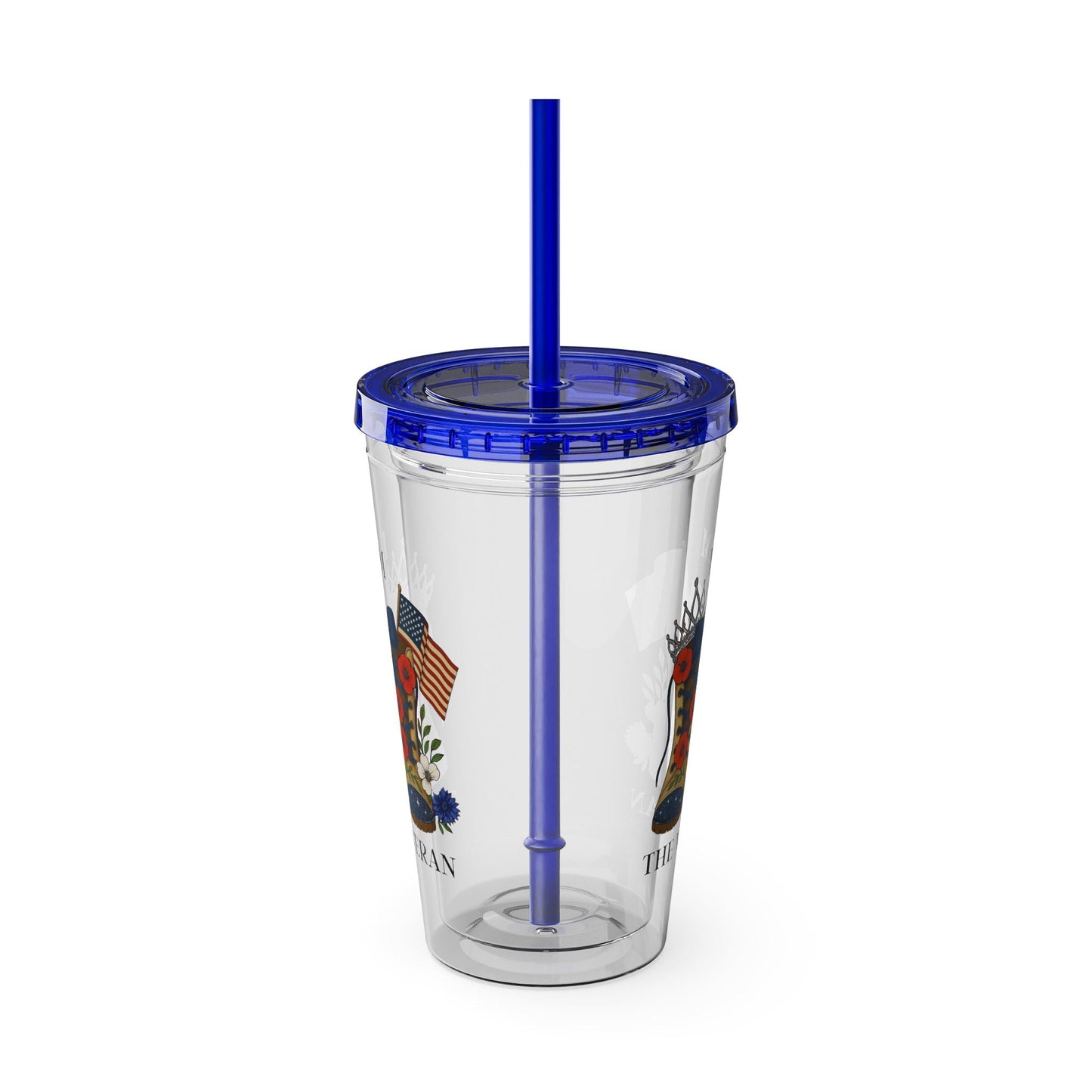 I Am the Veteran Tumble, Patriotic Travel Cup with Straw, Military Pride Gift, Veteran Drinkware, Perfect gift for co-workers