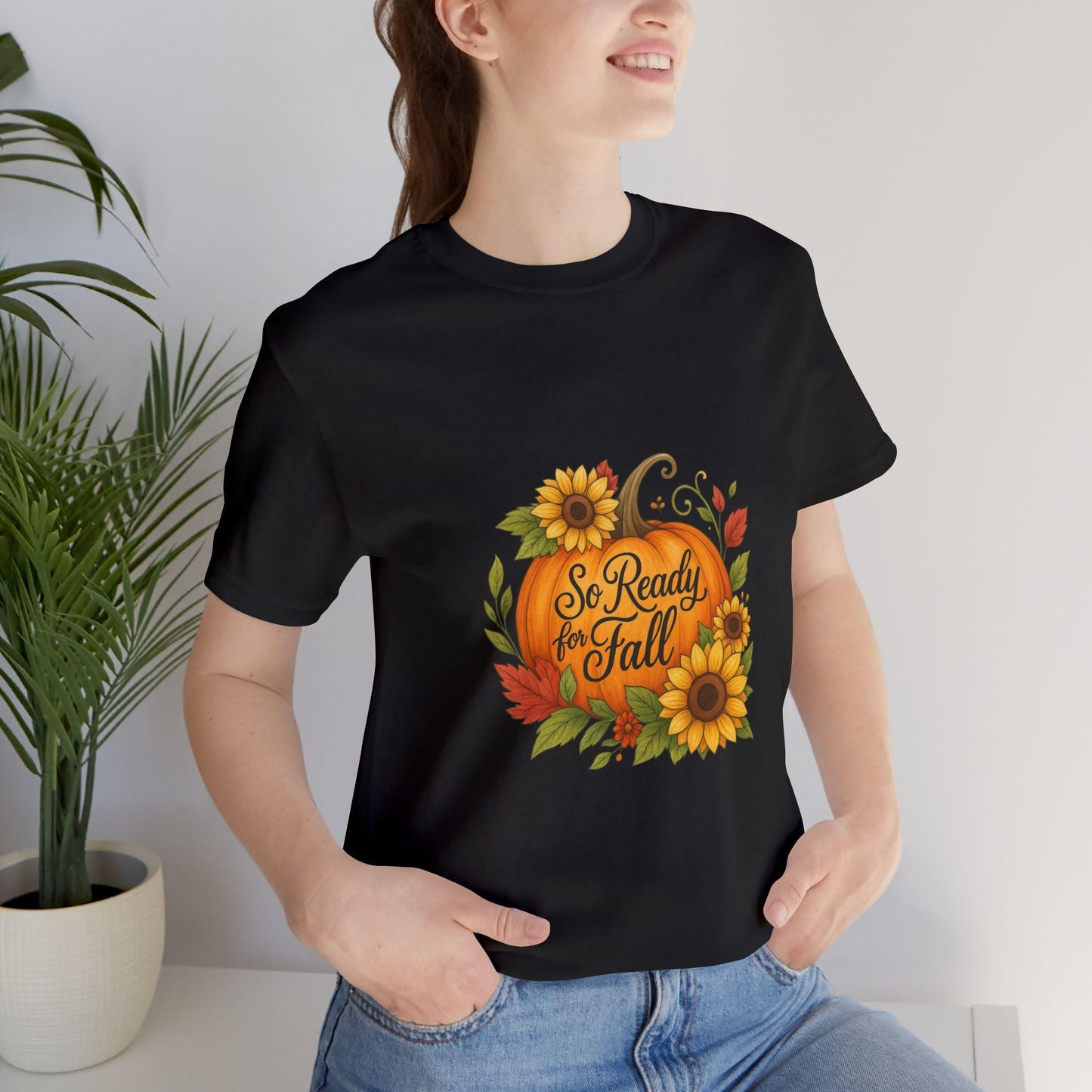 Fall Pumpkin T-Shirt: Unisex Autumn Style Tee
