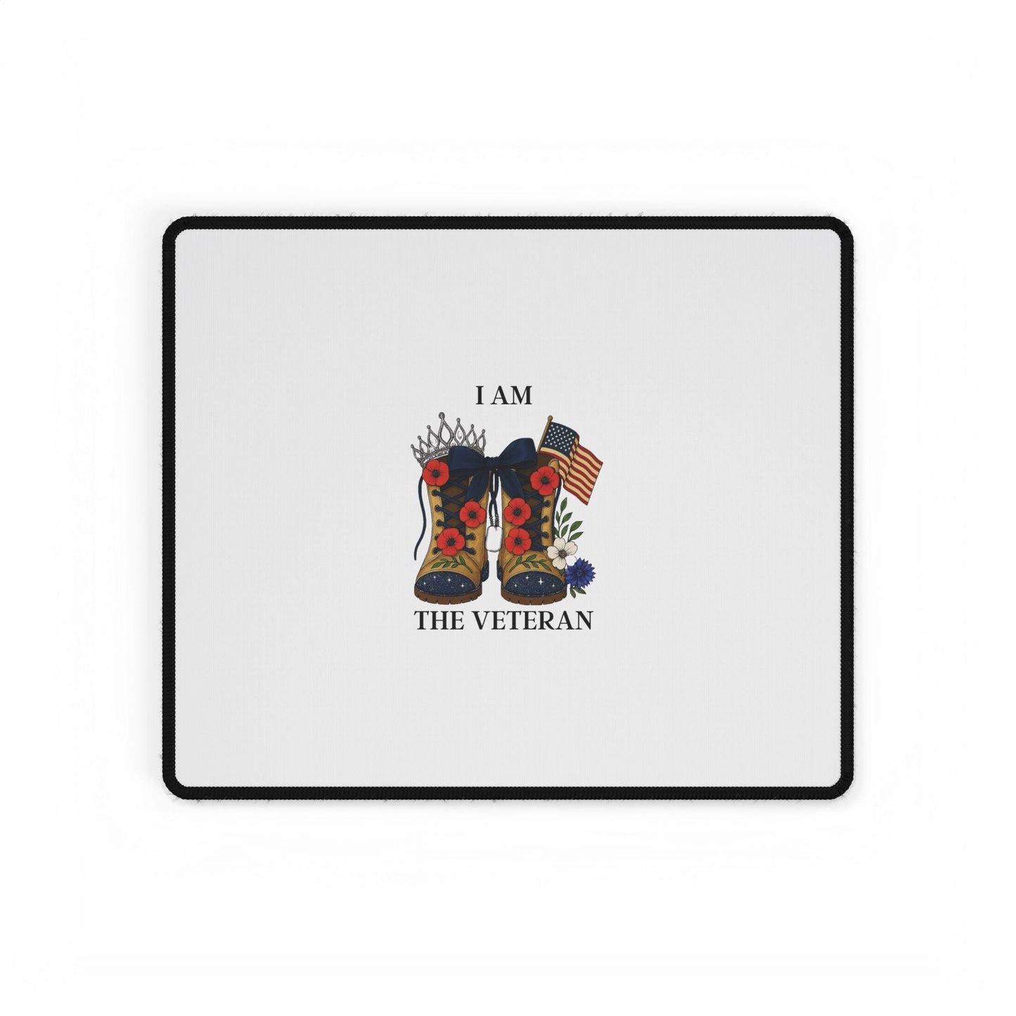 Women Veterans Tribute Desk Mat: Military Office Decor
