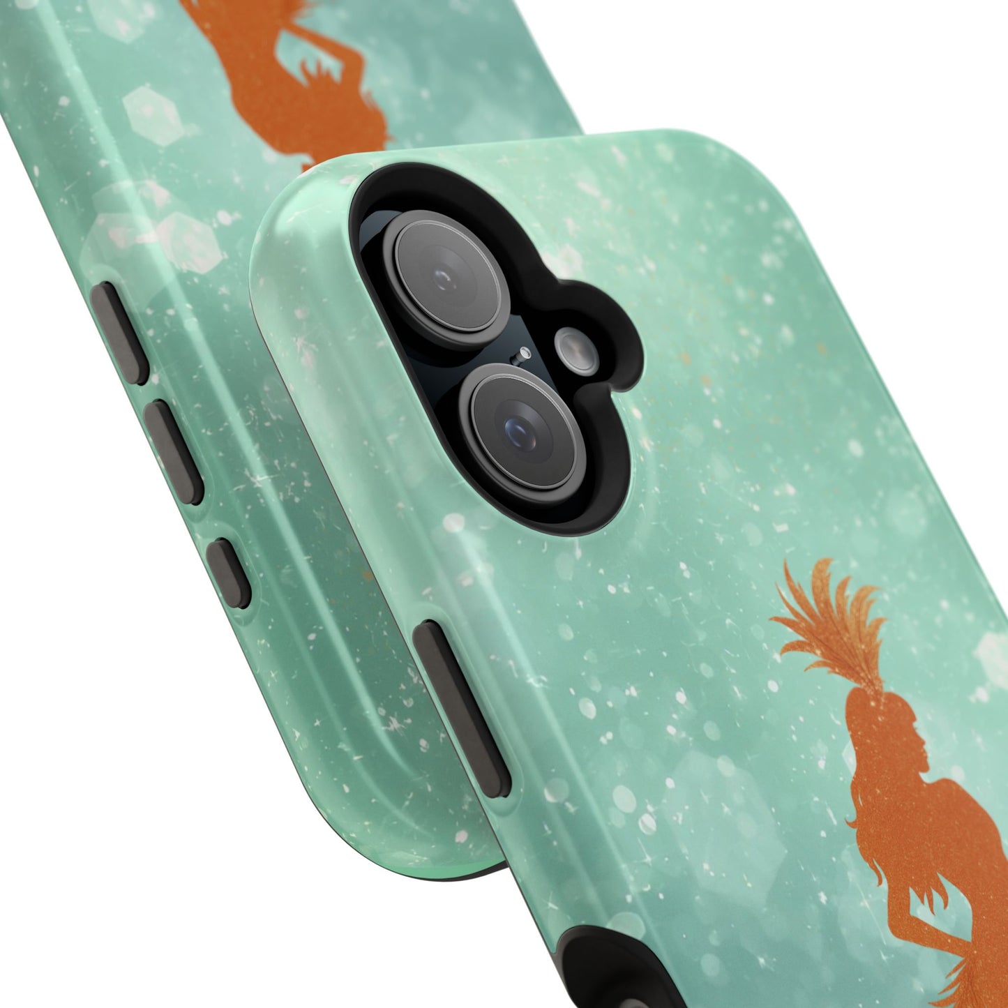 Phone Case, Sparkling Showgirl Silhouette Impact-Resistant Case, Fashion Lovers Gift, Birthday Holiday Glamorous Accessories, Cute Phone