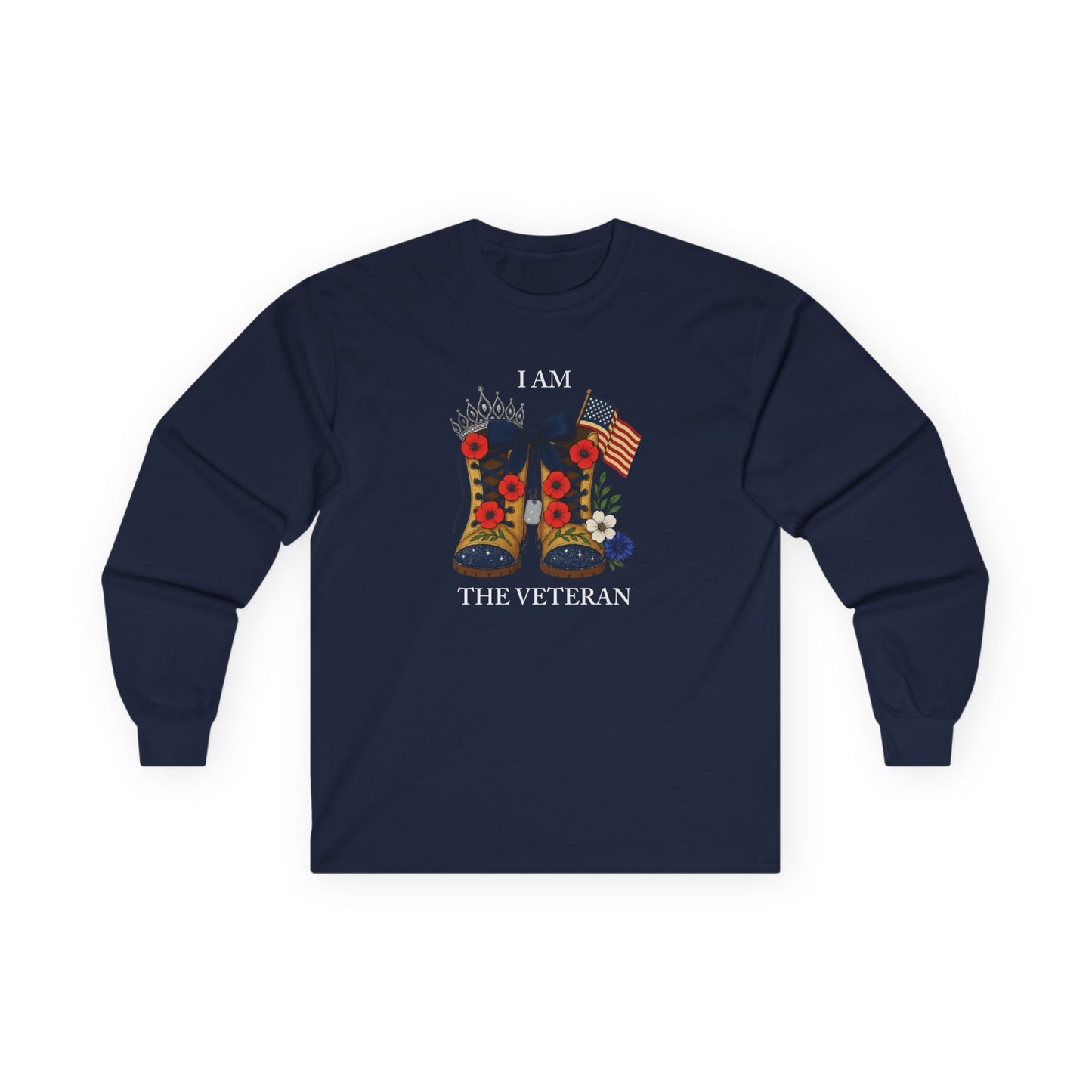 Women veterans long sleeve t shirt service appreciation top fall outfit patriotic apparel gift for self or her everyday wear