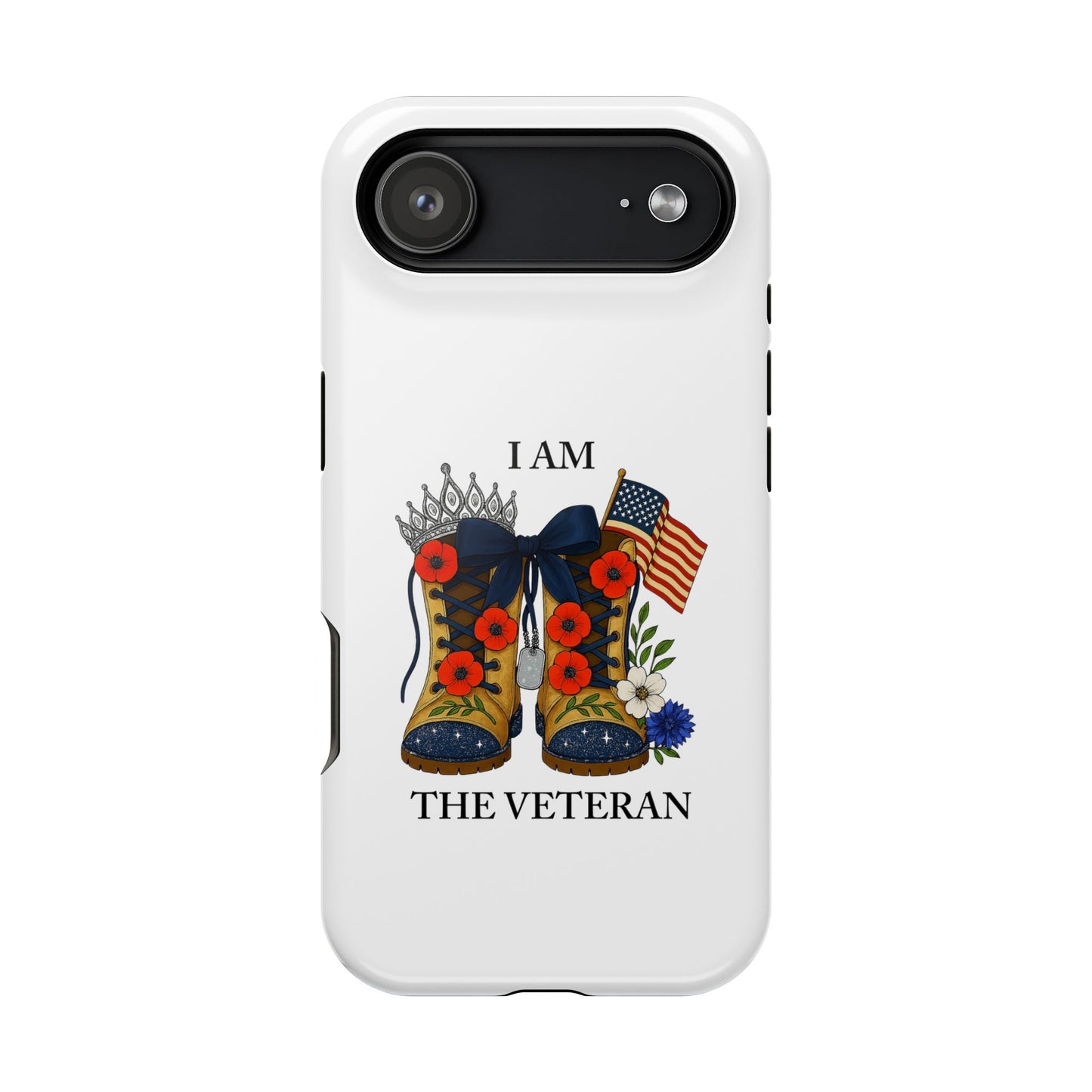 Woman Veteran Patriotic Phone Case Tribute Gift for Military Women who served
