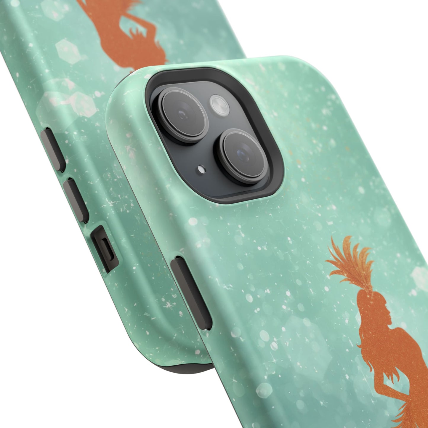 Phone Case, Sparkling Showgirl Silhouette Impact-Resistant Case, Fashion Lovers Gift, Birthday Holiday Glamorous Accessories, Cute Phone