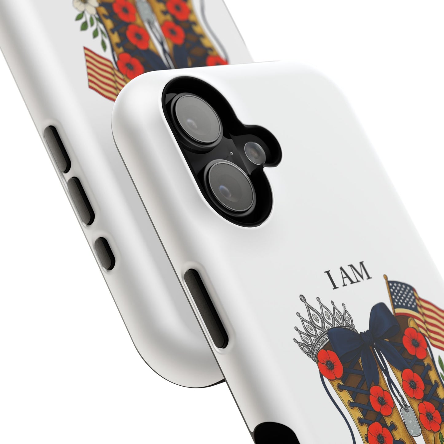 Woman Veteran Patriotic Phone Case Tribute Gift for Military Women who served