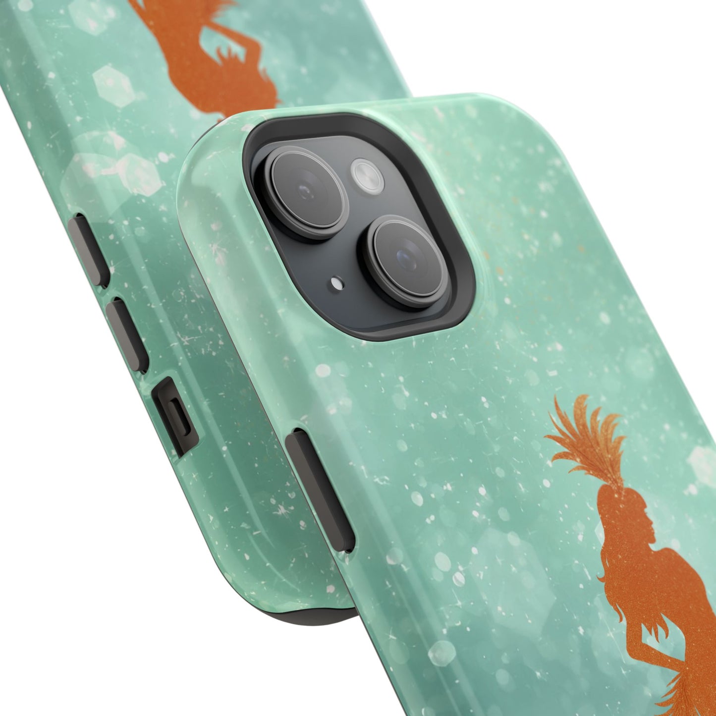 Phone Case, Sparkling Showgirl Silhouette Impact-Resistant Case, Fashion Lovers Gift, Birthday Holiday Glamorous Accessories, Cute Phone