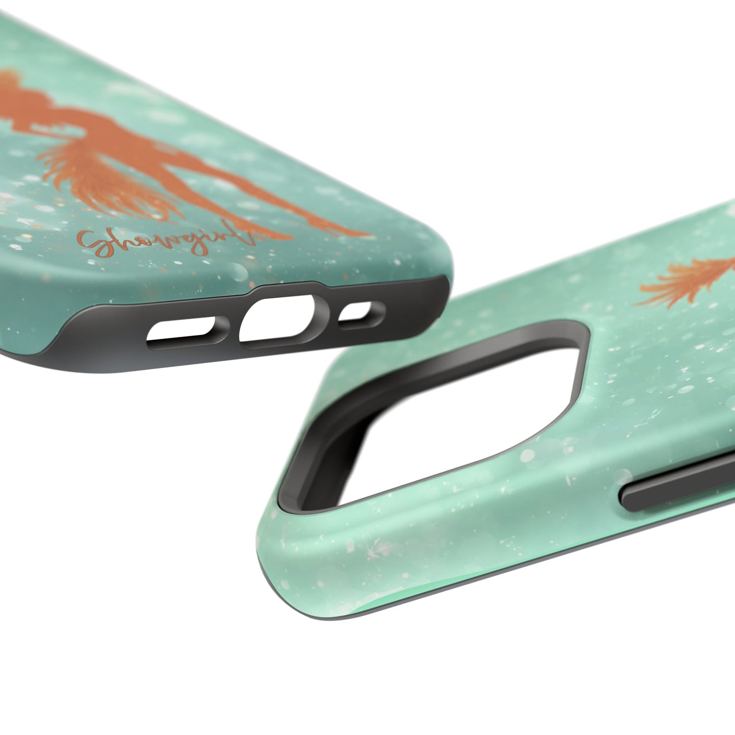 Phone Case, Sparkling Showgirl Silhouette Impact-Resistant Case, Fashion Lovers Gift, Birthday Holiday Glamorous Accessories, Cute Phone