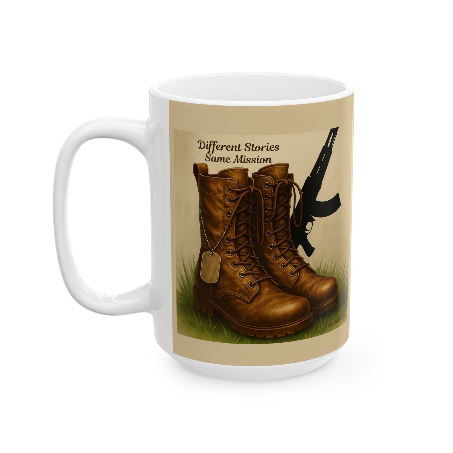 Military-Inspired Mug, Veteran Gift, War Heritage Coffee Cup, Soldier Tribute Drinkware, Customizable Ceramic Mug, 11oz 15oz