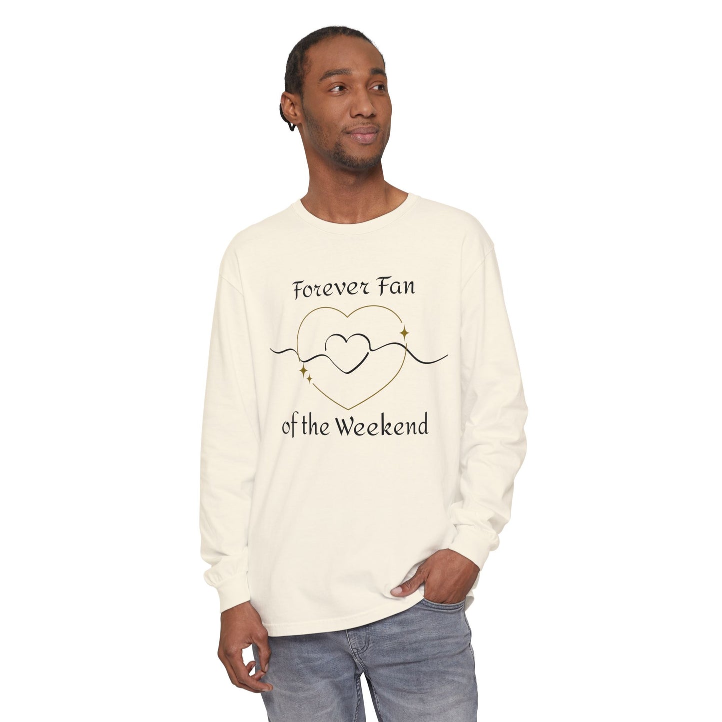 Weekend Lover Long Sleeve T-Shirt, Relaxed Fit Comfort Colors Tee, Unisex Gift, Cozy Wearable Art, Gender-Neutral Top, Fan of Weekends Shirt