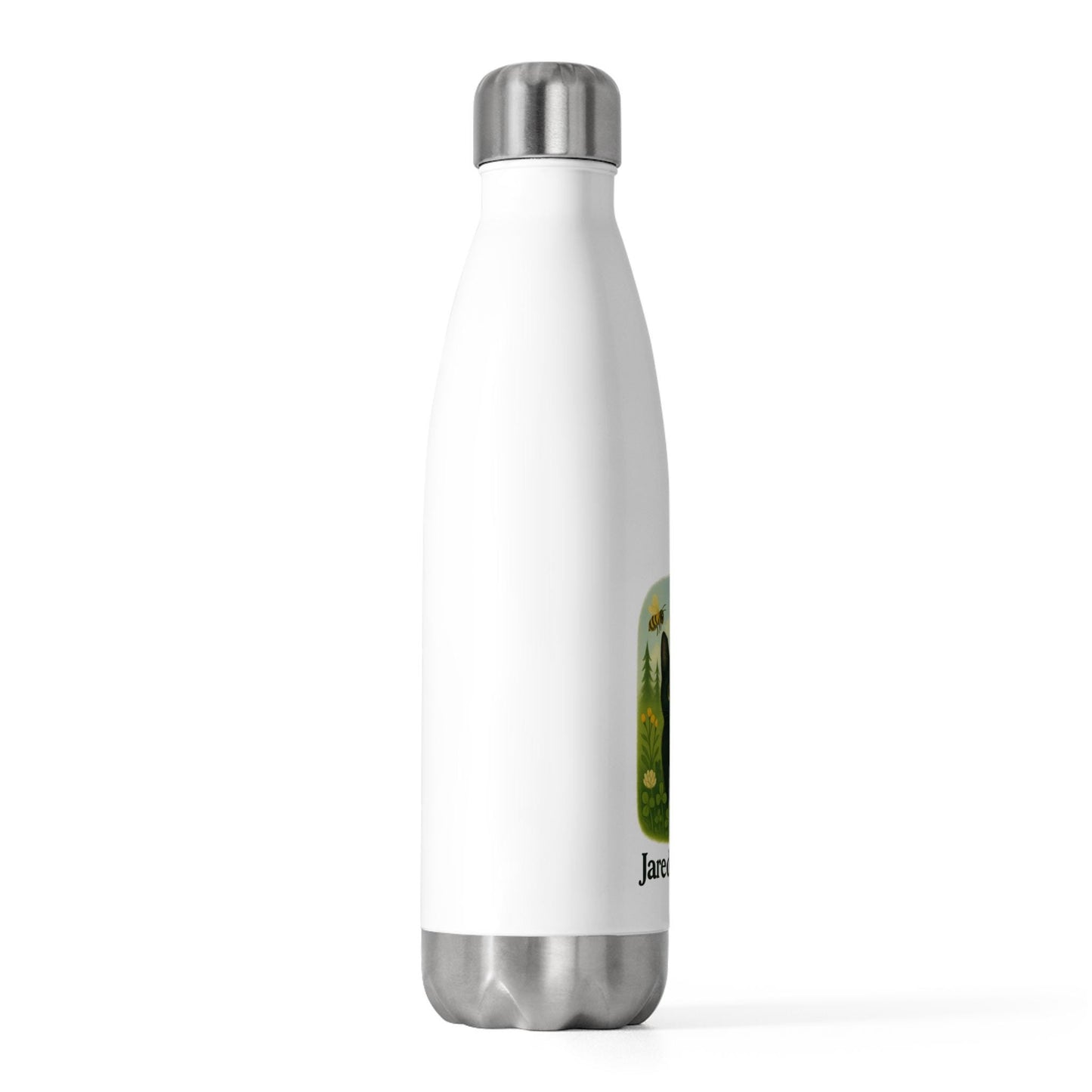 Cat Water Bottle: Insulated Stainless Steel Travel Flask, Pet Lover Gift- JARED THE CAT COLLECTION