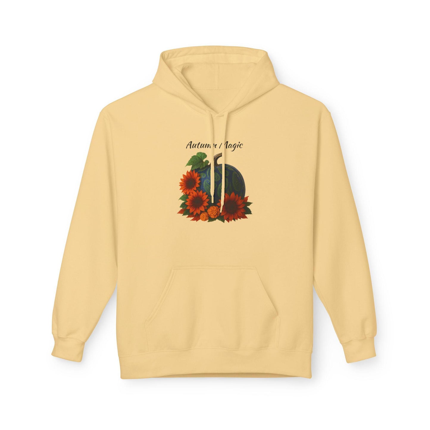 Autumn Vibes Fleece Hoodie,  Fall Fashion, Unisex Sweatshirt, 80% Cotton shirt made with socially conscious manufacturing standards