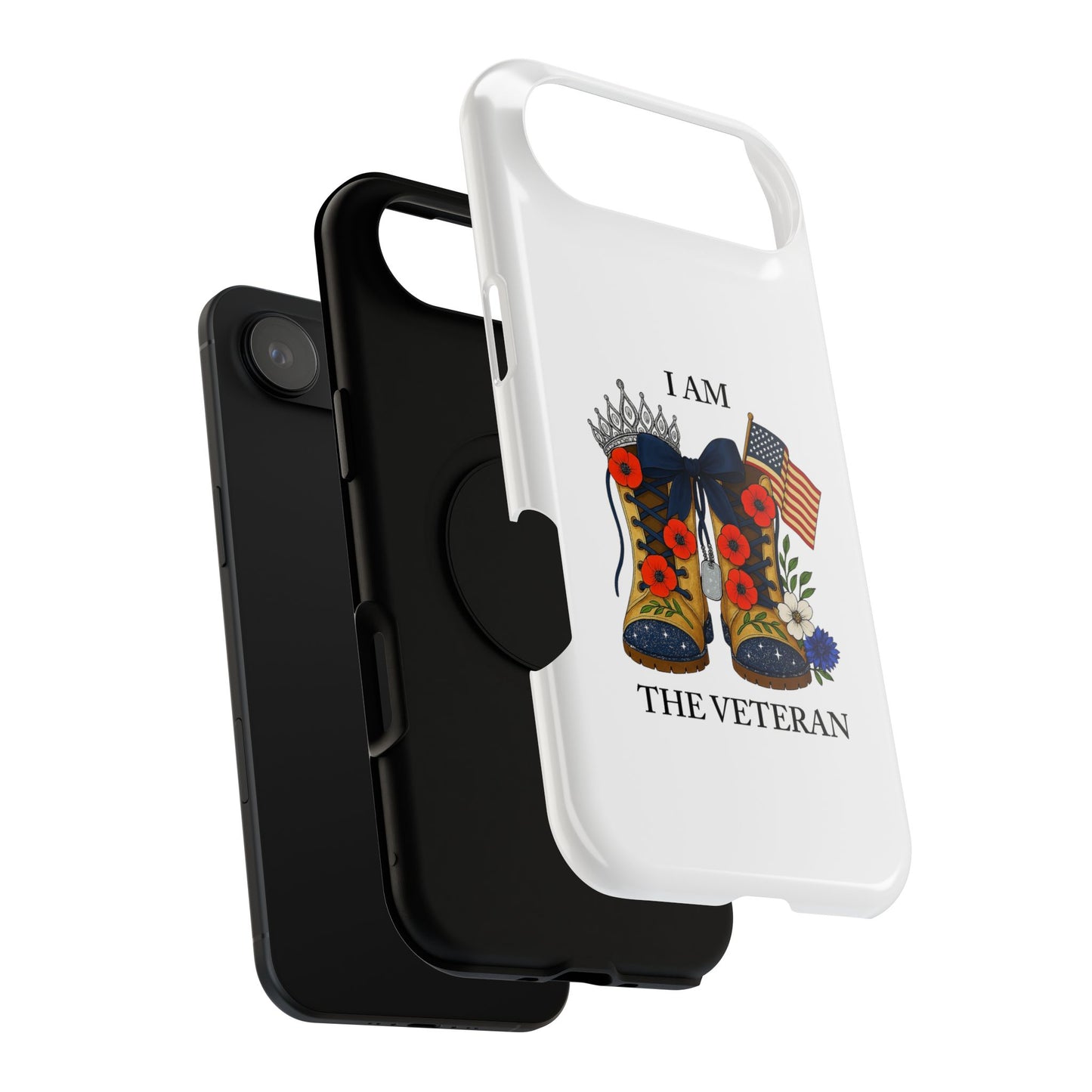 Woman Veteran Patriotic Phone Case Tribute Gift for Military Women who served