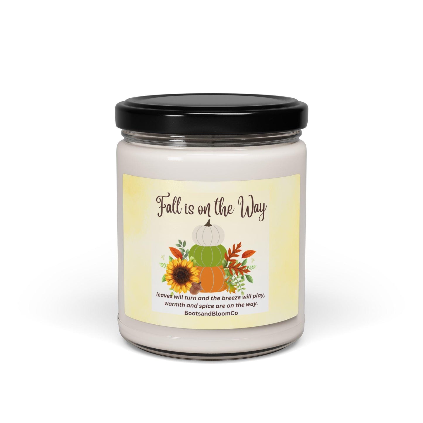 Fall Scented Soy Candle: Autumn Decor, Cozy Home Ambiance