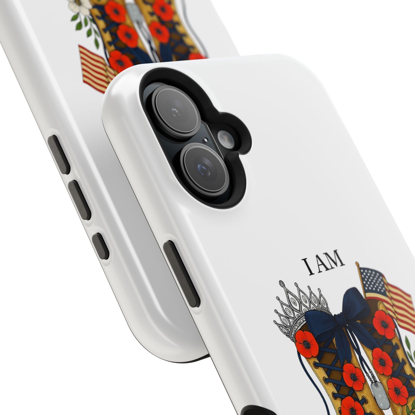 Woman Veteran Patriotic Phone Case Tribute Gift for Military Women who served