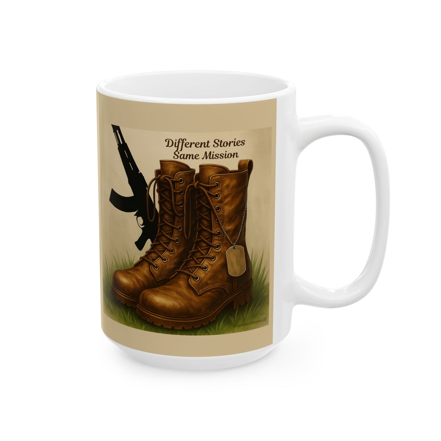 Military-Inspired Mug, Veteran Gift, War Heritage Coffee Cup, Soldier Tribute Drinkware, Customizable Ceramic Mug, 11oz 15oz