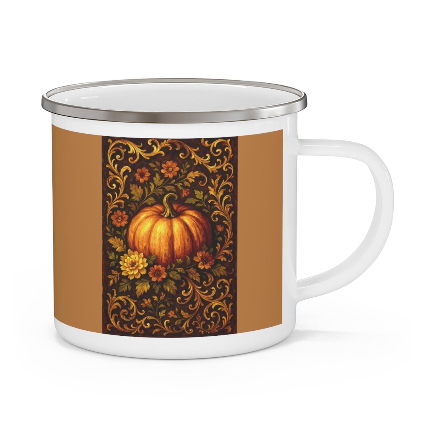 Rustic Camping Mug: Stainless Steel Coffee Lover Gift