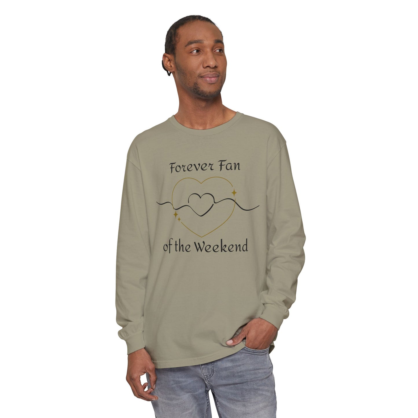 Weekend Lover Long Sleeve T-Shirt, Relaxed Fit Comfort Colors Tee, Unisex Gift, Cozy Wearable Art, Gender-Neutral Top, Fan of Weekends Shirt