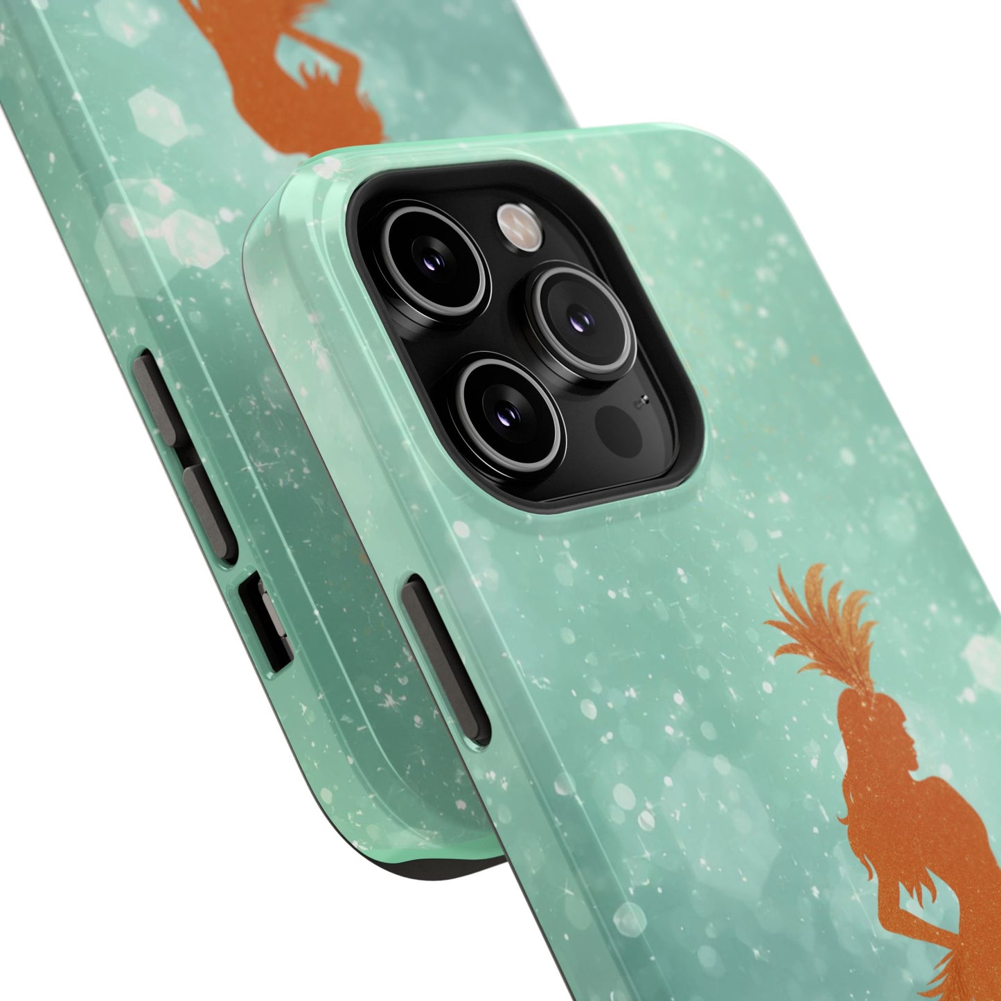 Phone Case, Sparkling Showgirl Silhouette Impact-Resistant Case, Fashion Lovers Gift, Birthday Holiday Glamorous Accessories, Cute Phone