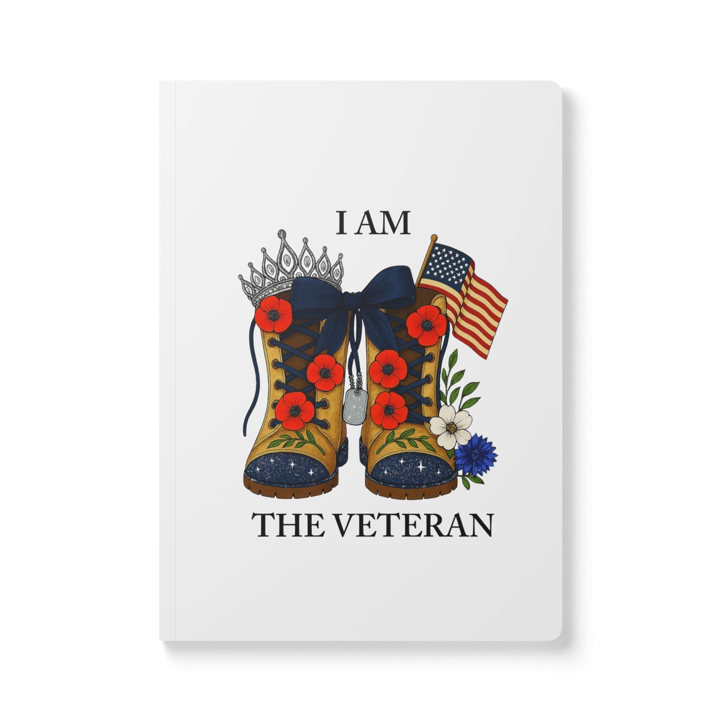 Veteran Tribute Softcover Journal - Inspirational Gift for Veterans, Memorials, Journaling, Note-taking, Artistic Expression