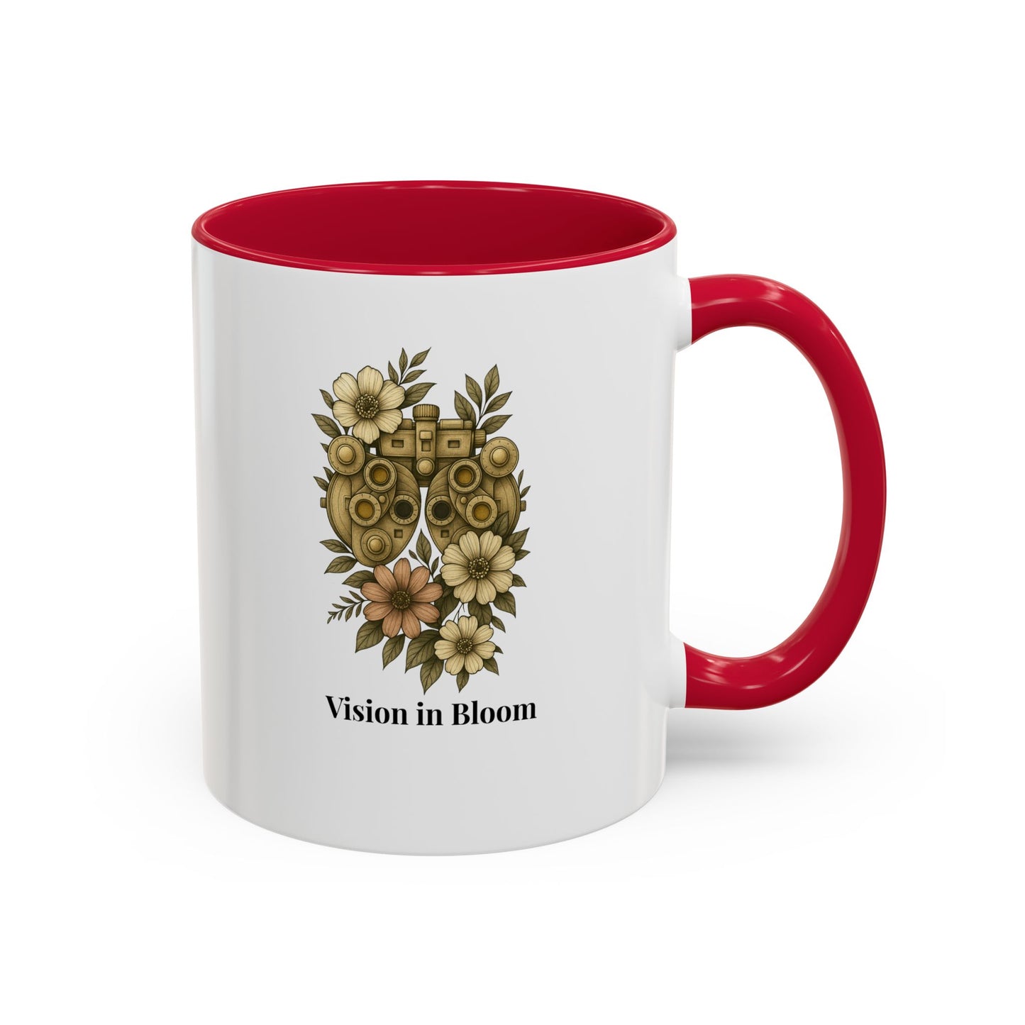 Vision in Bloom Colorful Mug, Eye Health Professional Gift, Optometry & Ophthalmology Gift, 11oz, 15oz