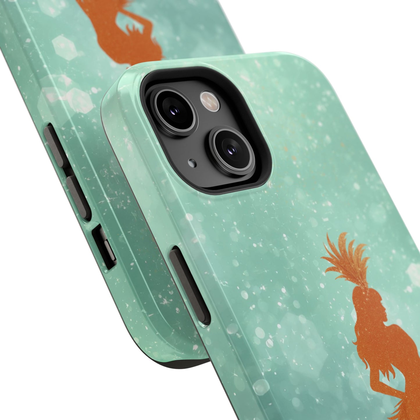 Phone Case, Sparkling Showgirl Silhouette Impact-Resistant Case, Fashion Lovers Gift, Birthday Holiday Glamorous Accessories, Cute Phone