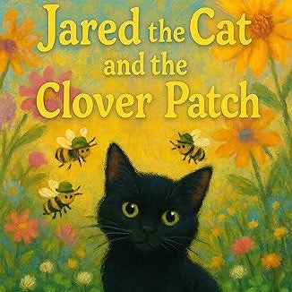 Jared the Cat and the Clover Patch, Children’s Black Cat Adventure Picture Book Ages 4–8, Kids Garden Storytime Gift