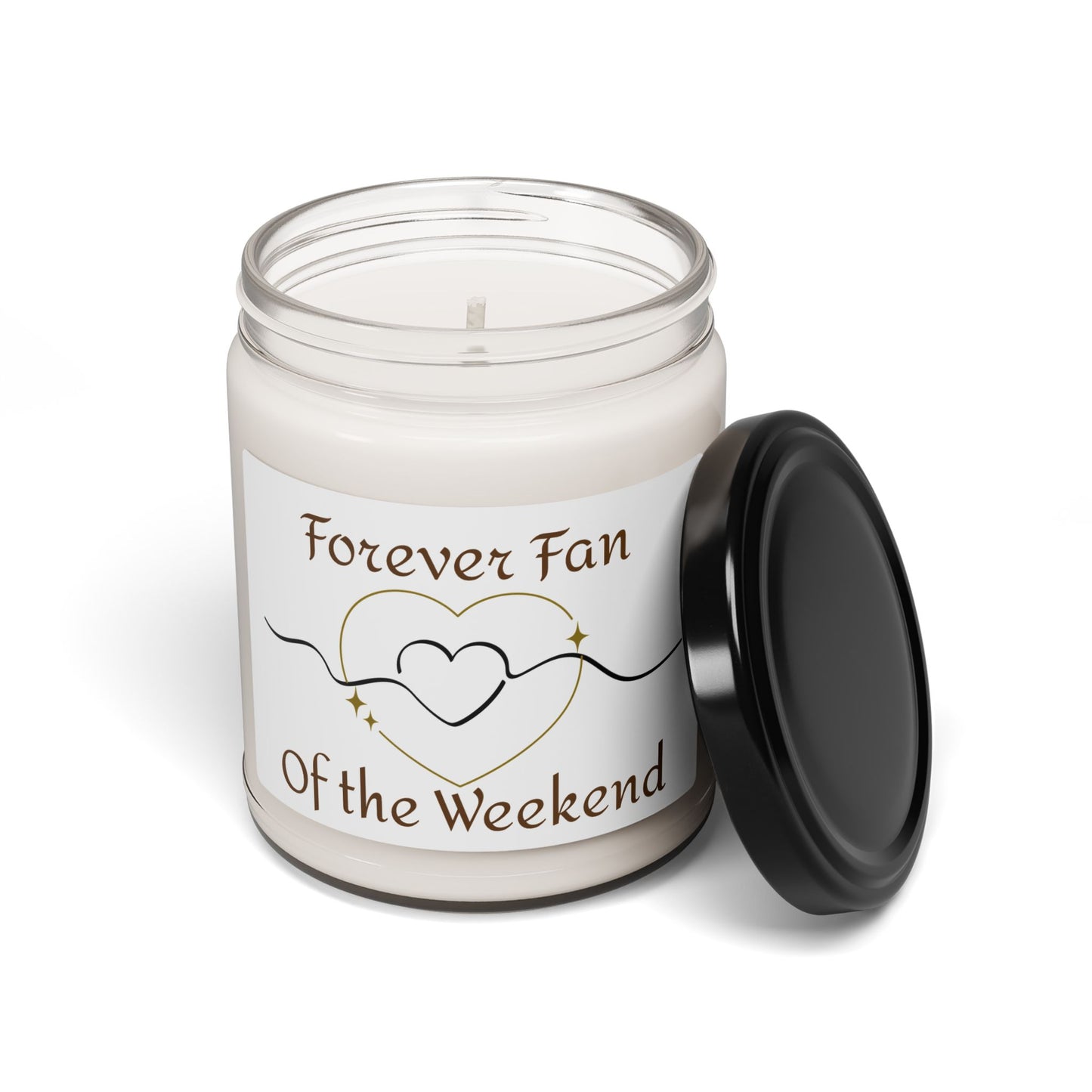 Forever Fan of the Weekend, Cozy Soy Candle, Neutral Home Décor Gift, Relaxation, Family Time Scent by Boots & Bloom Co.