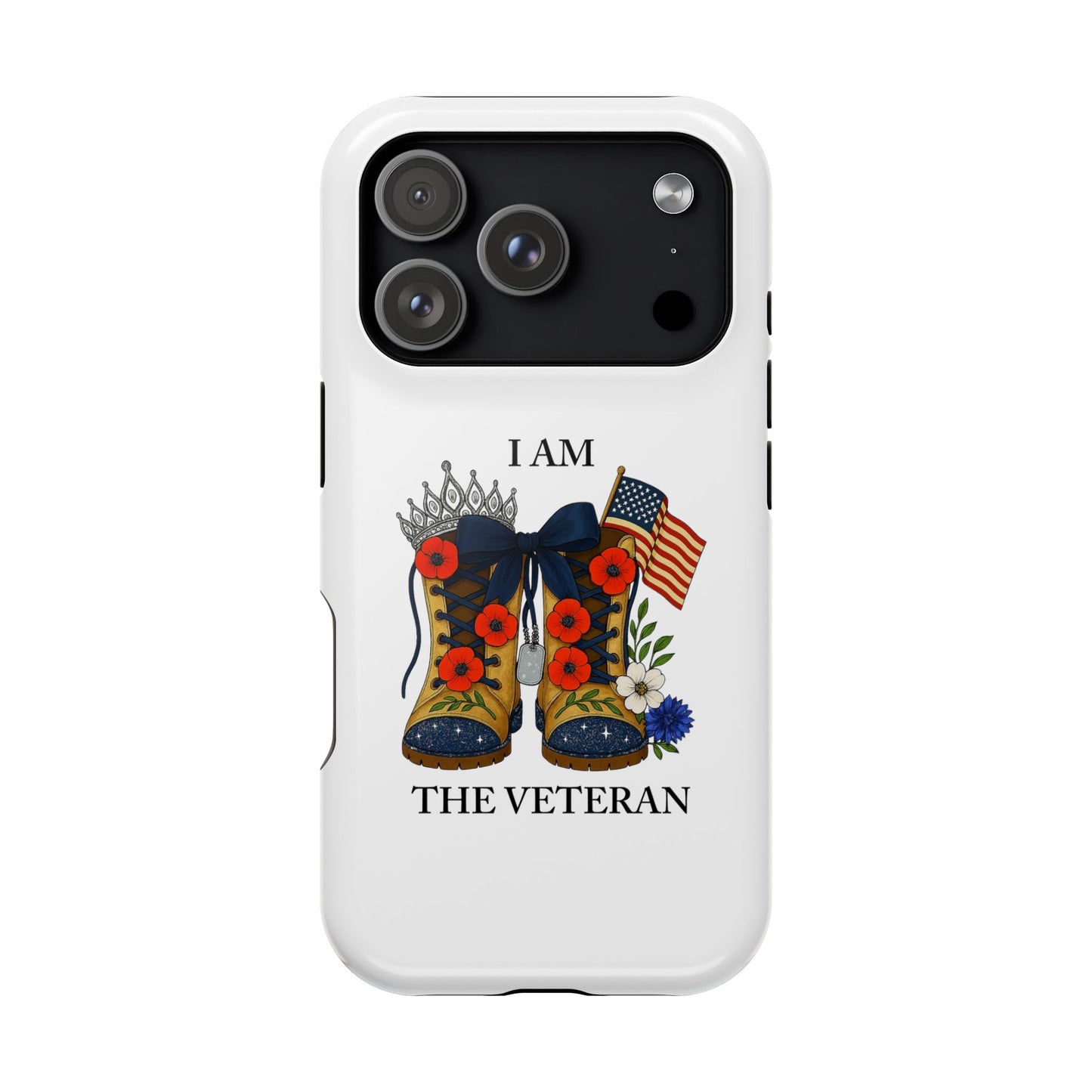 Woman Veteran Patriotic Phone Case Tribute Gift for Military Women who served