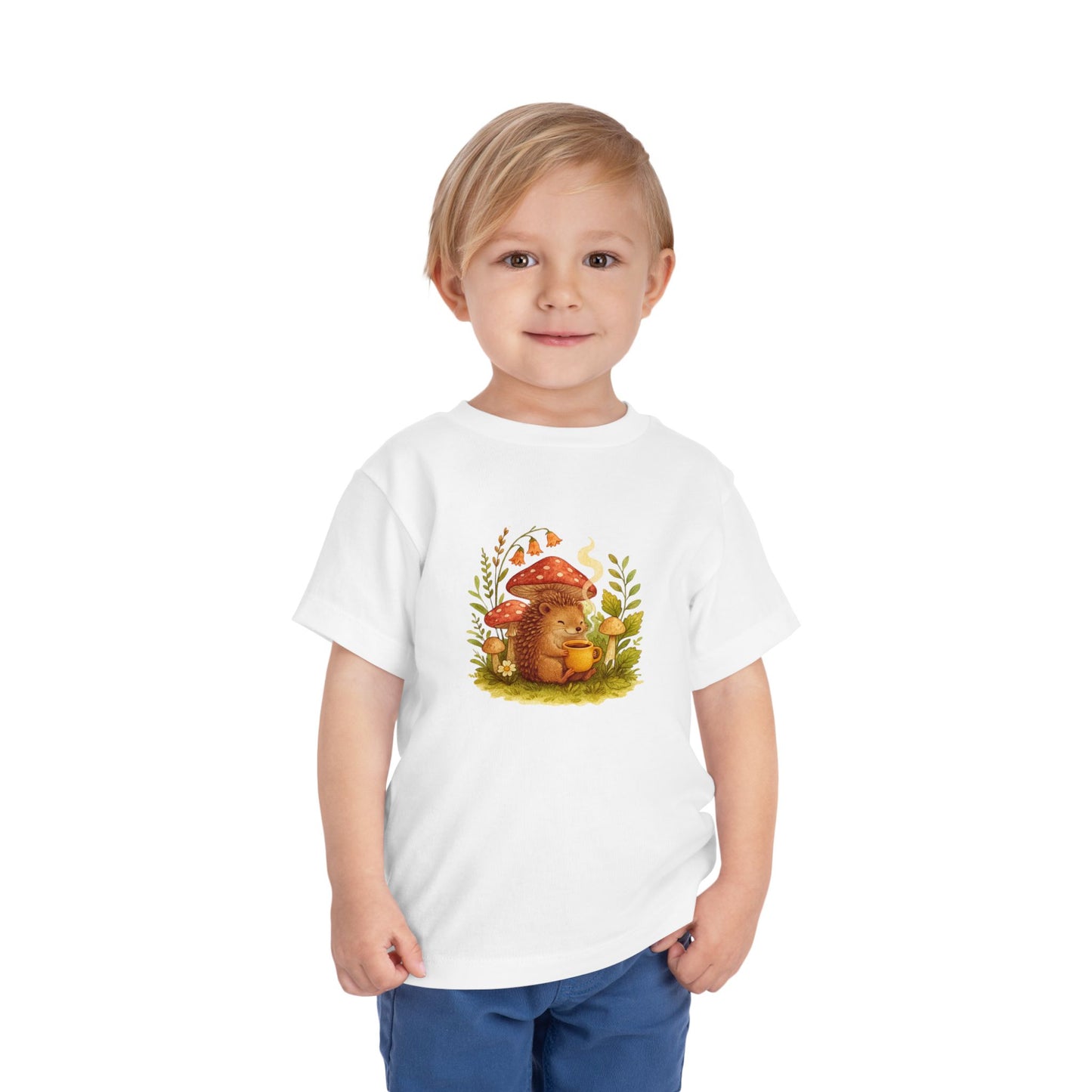 Hedgehog Soft Toddler Tee Woodland Animal Must Have Gift for Boys and Girls
