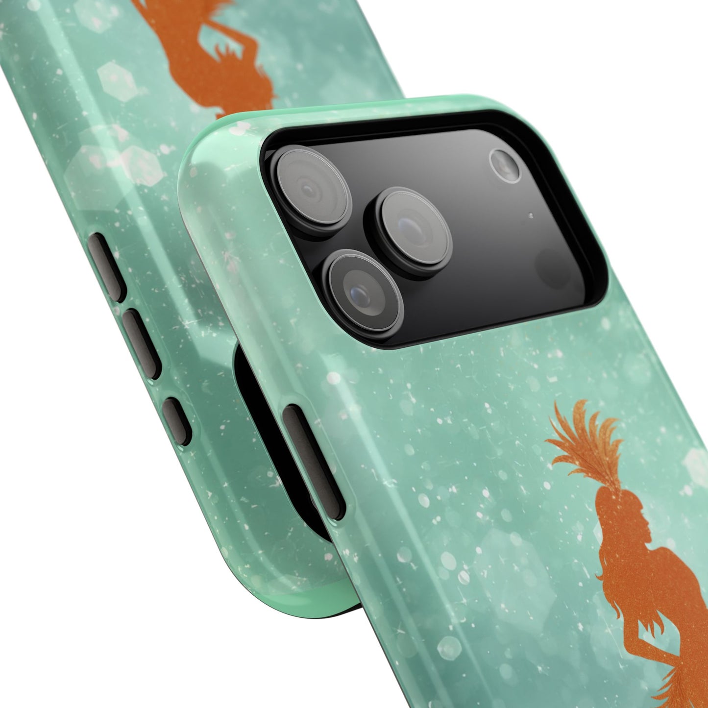 Phone Case, Sparkling Showgirl Silhouette Impact-Resistant Case, Fashion Lovers Gift, Birthday Holiday Glamorous Accessories, Cute Phone