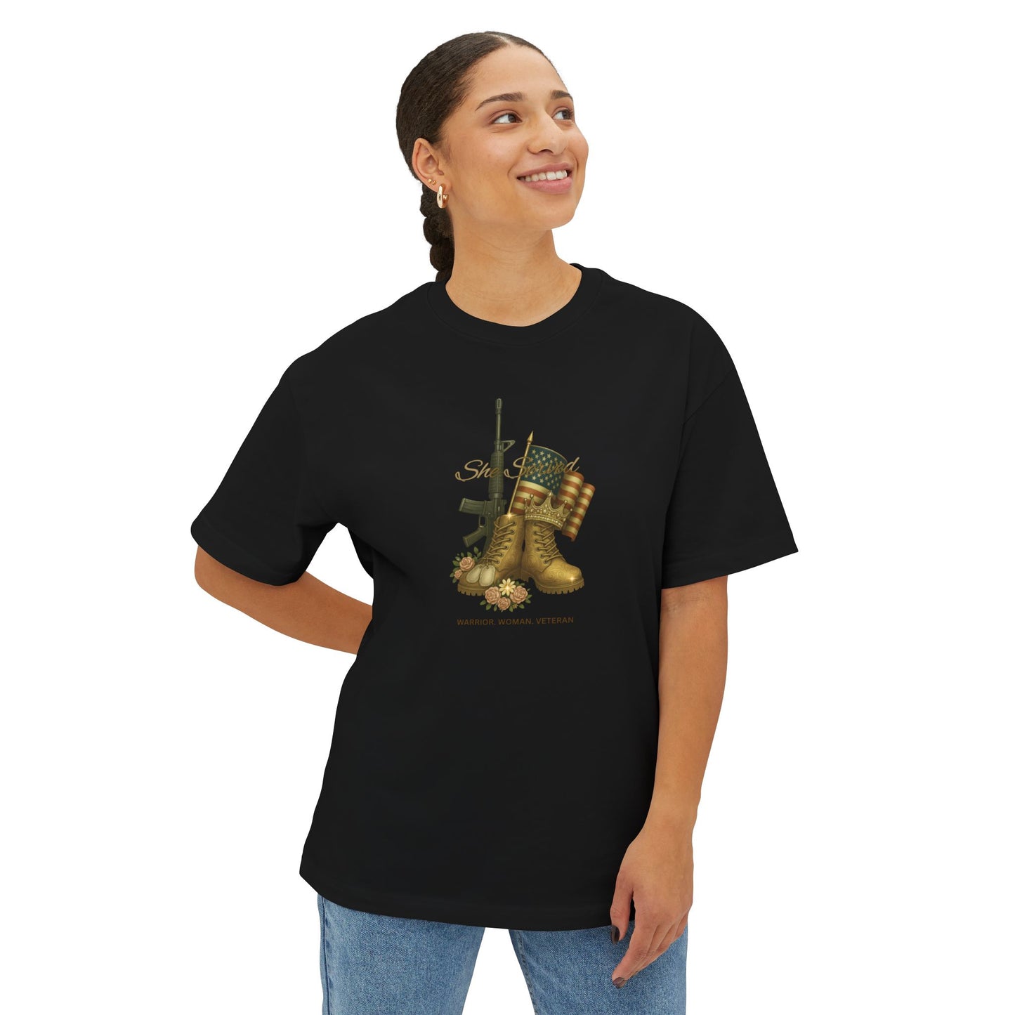 Warrior woman veteran tshirt empowerment outfit gift apparel everyday wear