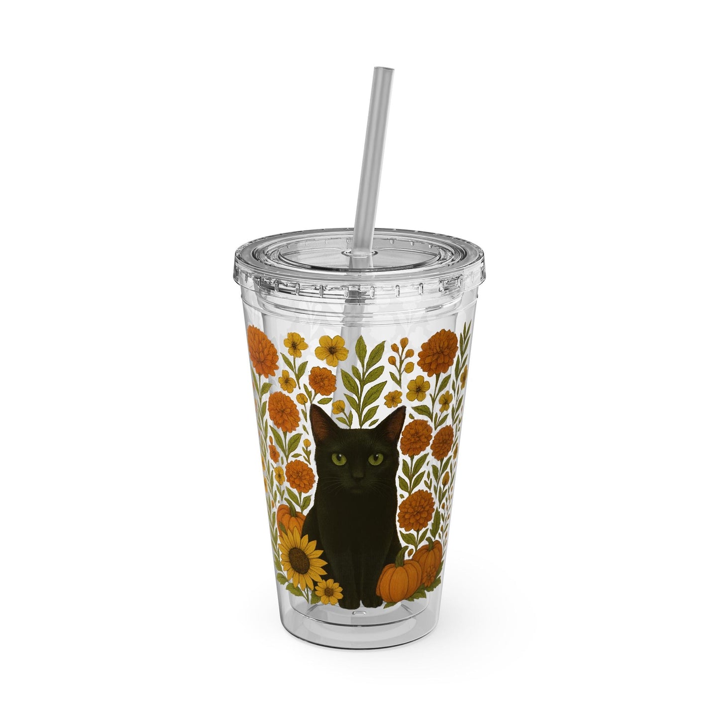 Jared the Cat Collection, Black Cat Travel Cup, Cat Lover Gift, Jared the Cat Merch,  Reusable Water Bottle, Cute Travel Mug