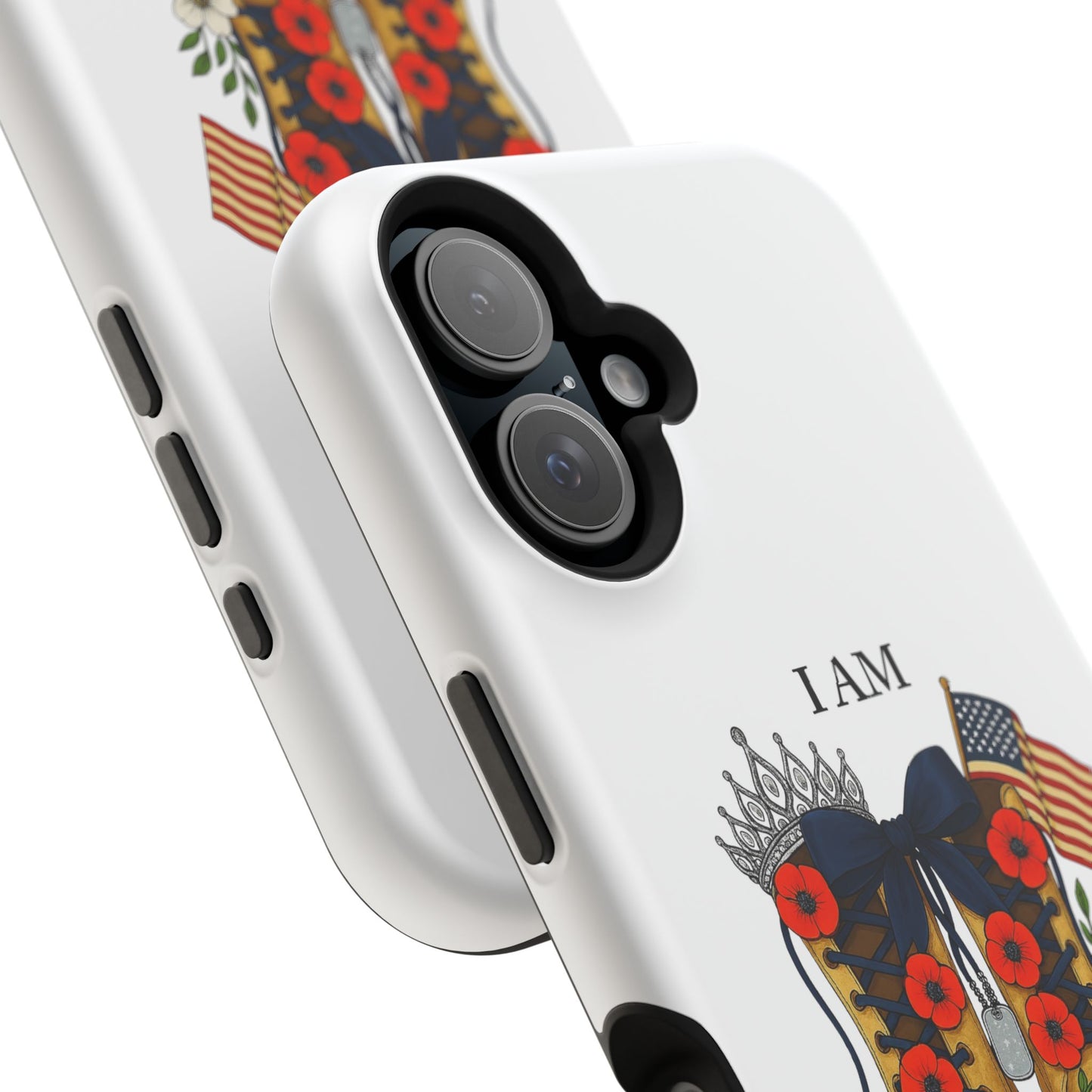 Woman Veteran Patriotic Phone Case Tribute Gift for Military Women who served