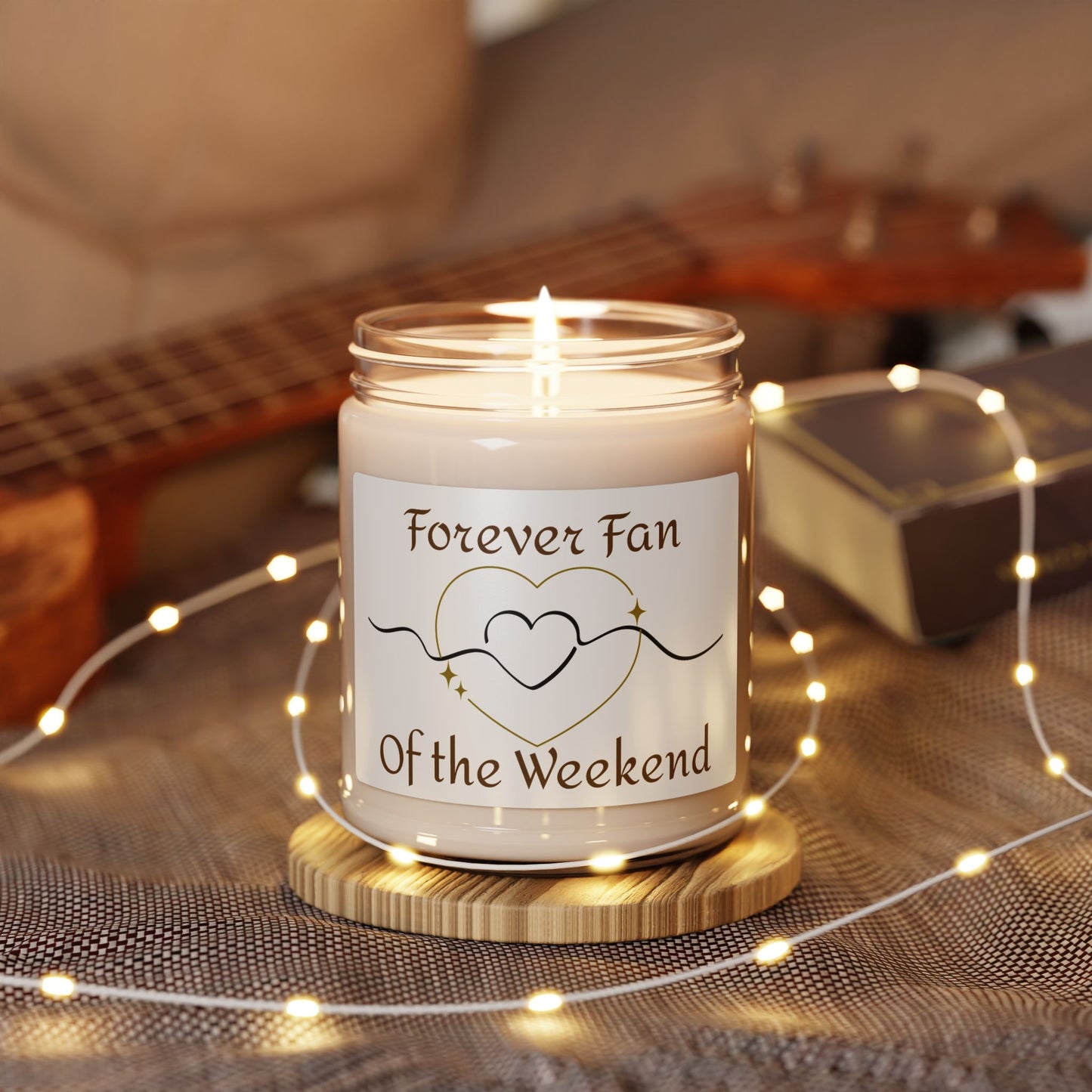 Forever Fan of the Weekend, Cozy Soy Candle, Neutral Home Décor Gift, Relaxation, Family Time Scent by Boots & Bloom Co.