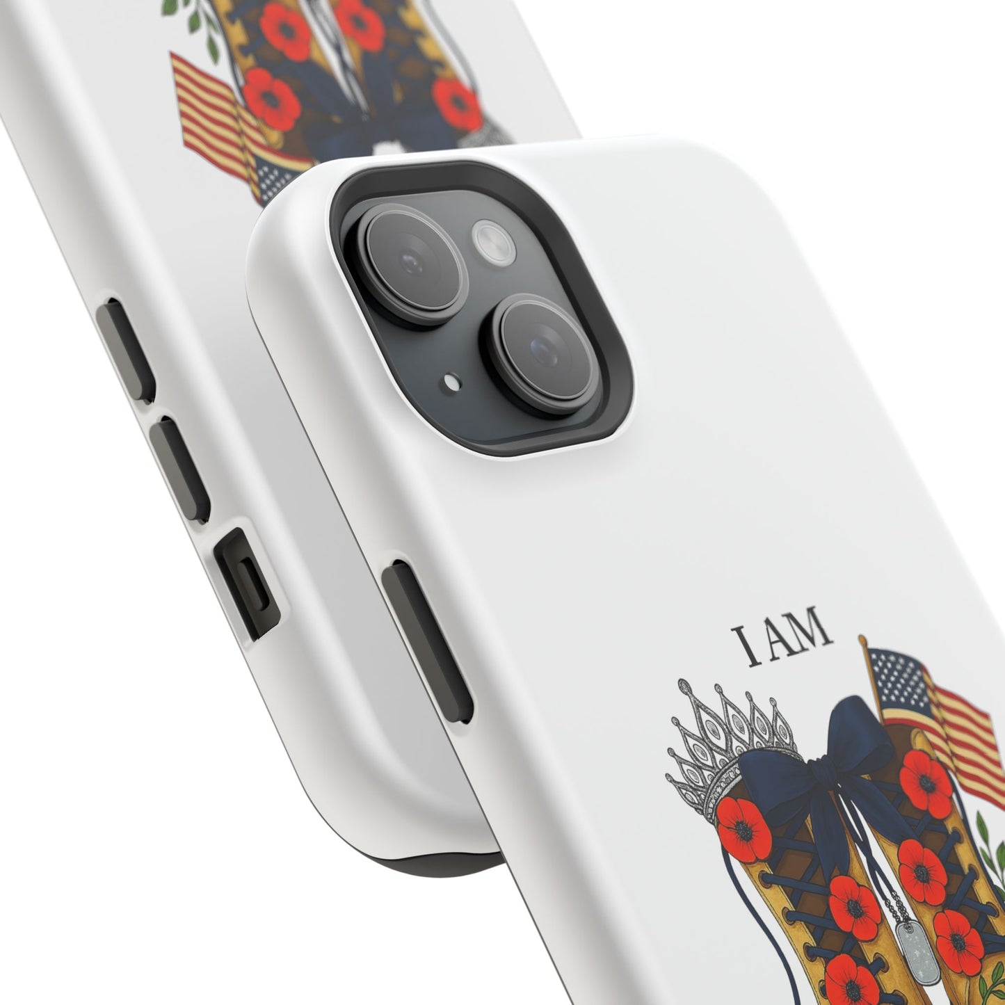 Woman Veteran Patriotic Phone Case Tribute Gift for Military Women who served