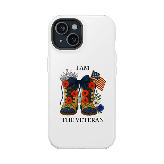 Woman Veteran Patriotic Phone Case Tribute Gift for Military Women who served