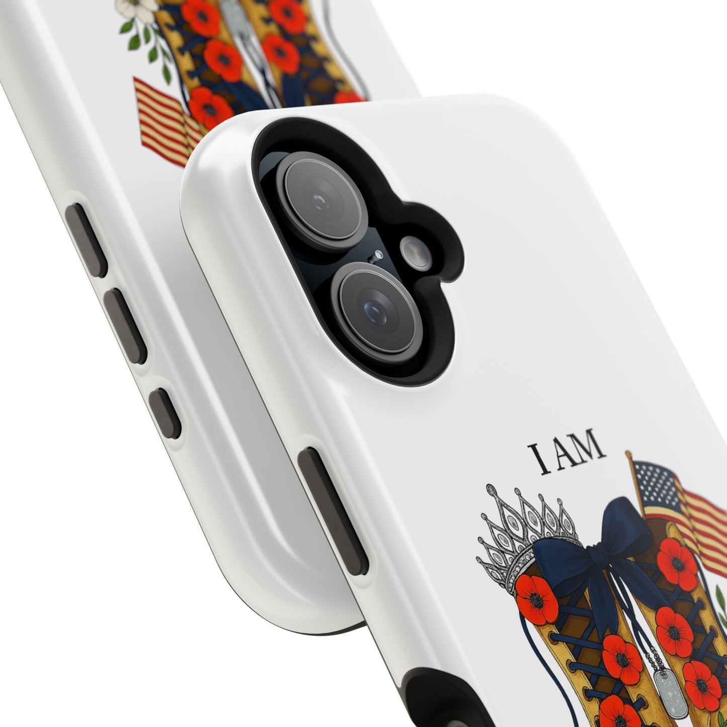 Woman Veteran Patriotic Phone Case Tribute Gift for Military Women who served