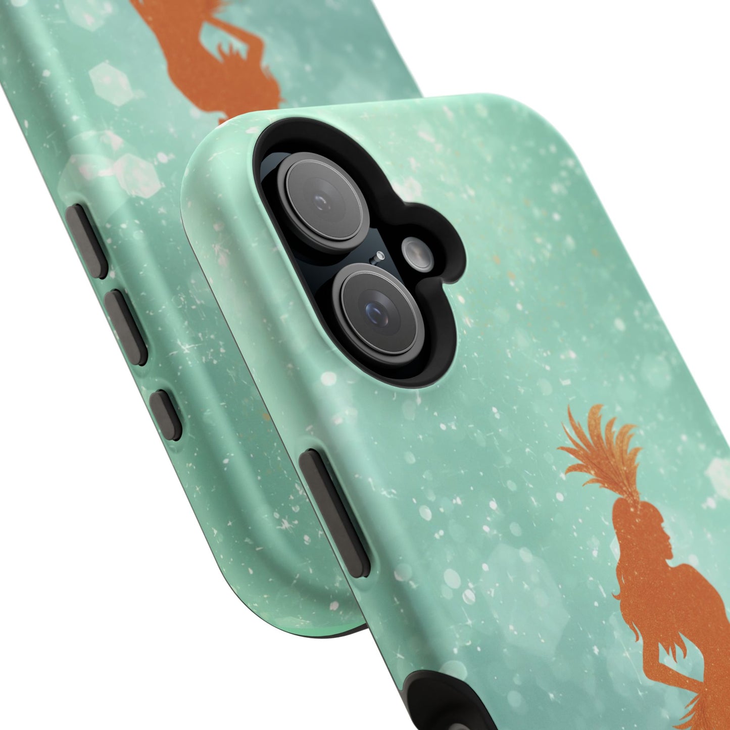 Phone Case, Sparkling Showgirl Silhouette Impact-Resistant Case, Fashion Lovers Gift, Birthday Holiday Glamorous Accessories, Cute Phone