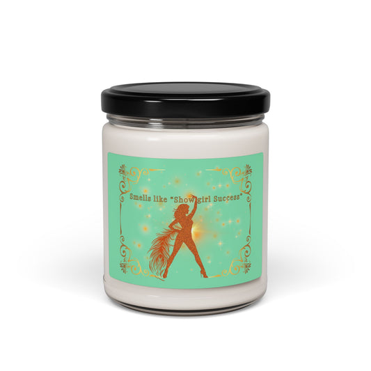Showgirl Candle Success Aromatherapy Gift, Home Decor, 9oz Soy Wax, Self-Care, Inspirational Fragrance