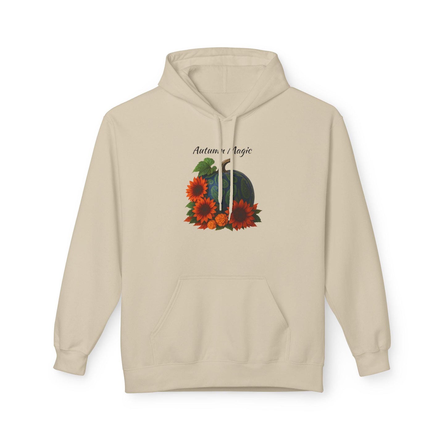 Autumn Vibes Fleece Hoodie,  Fall Fashion, Unisex Sweatshirt, 80% Cotton shirt made with socially conscious manufacturing standards