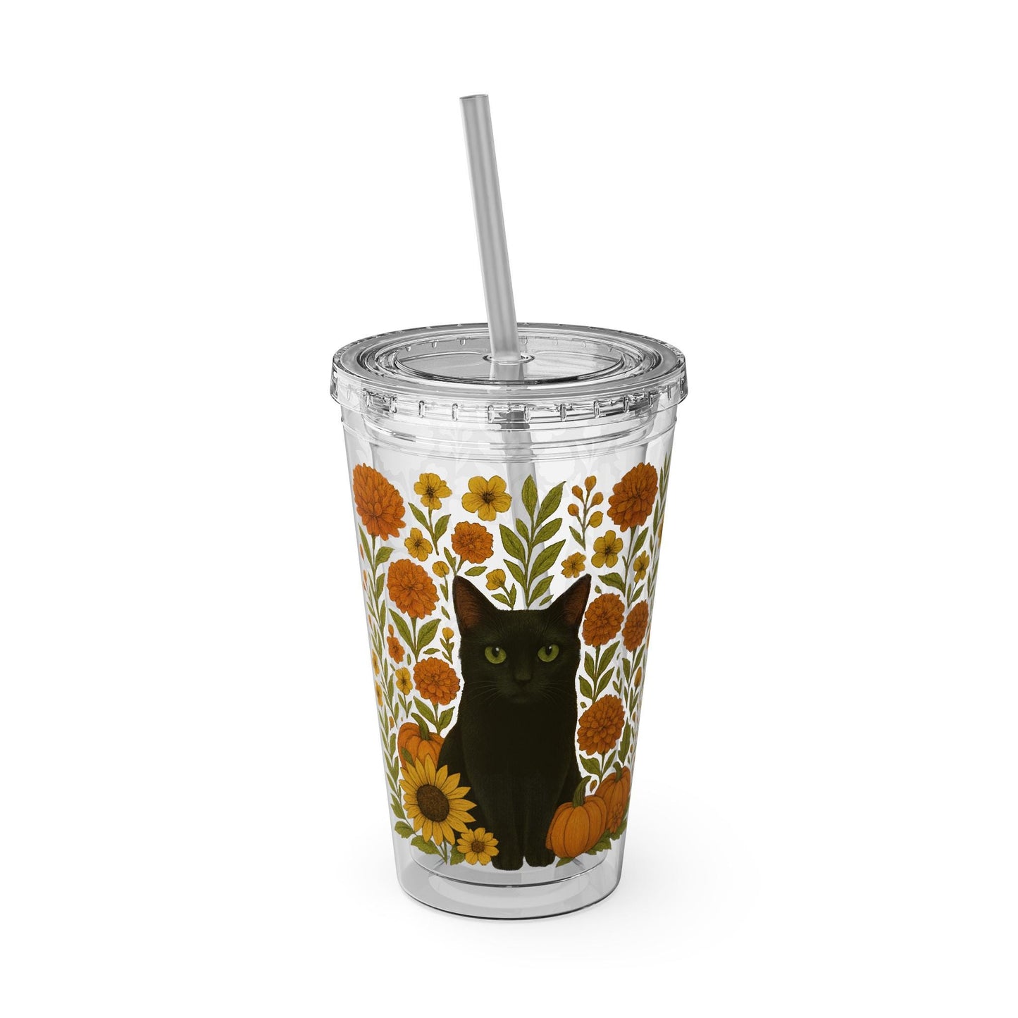 Jared the Cat Collection, Black Cat Travel Cup, Cat Lover Gift, Jared the Cat Merch,  Reusable Water Bottle, Cute Travel Mug